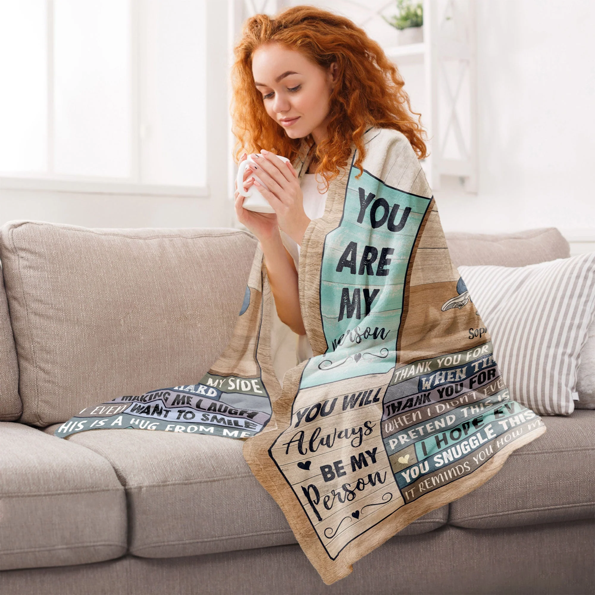 Thank You For Standing By My Side - Personalized Friend Blanket - Image 5
