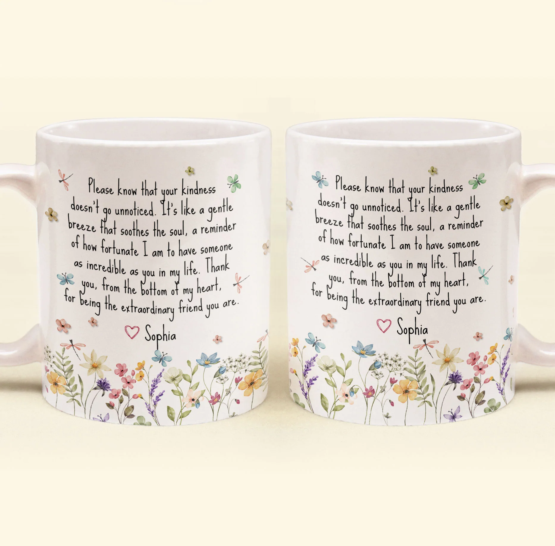 Thank You Gifts For Boss, Coworkers, Friends, Family - For Being The Extraordinary Friend - Personalized Mug - Image 2