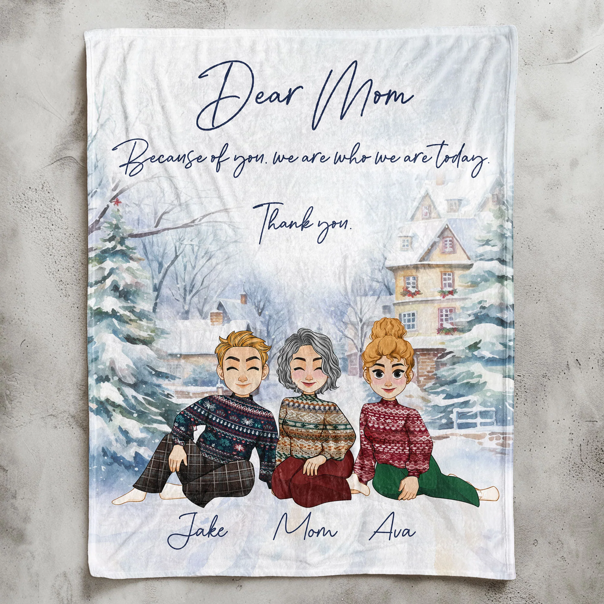 Thank You, Mom. I Am Who I Am - Personalized Blanket - Image 7