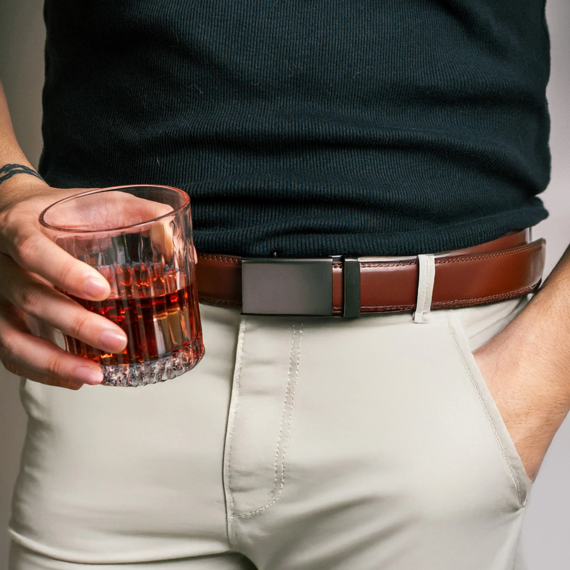 Thanks For All The Amazing Orgasms - Personalized Leather Belt With Engraved Buckle - Image 5