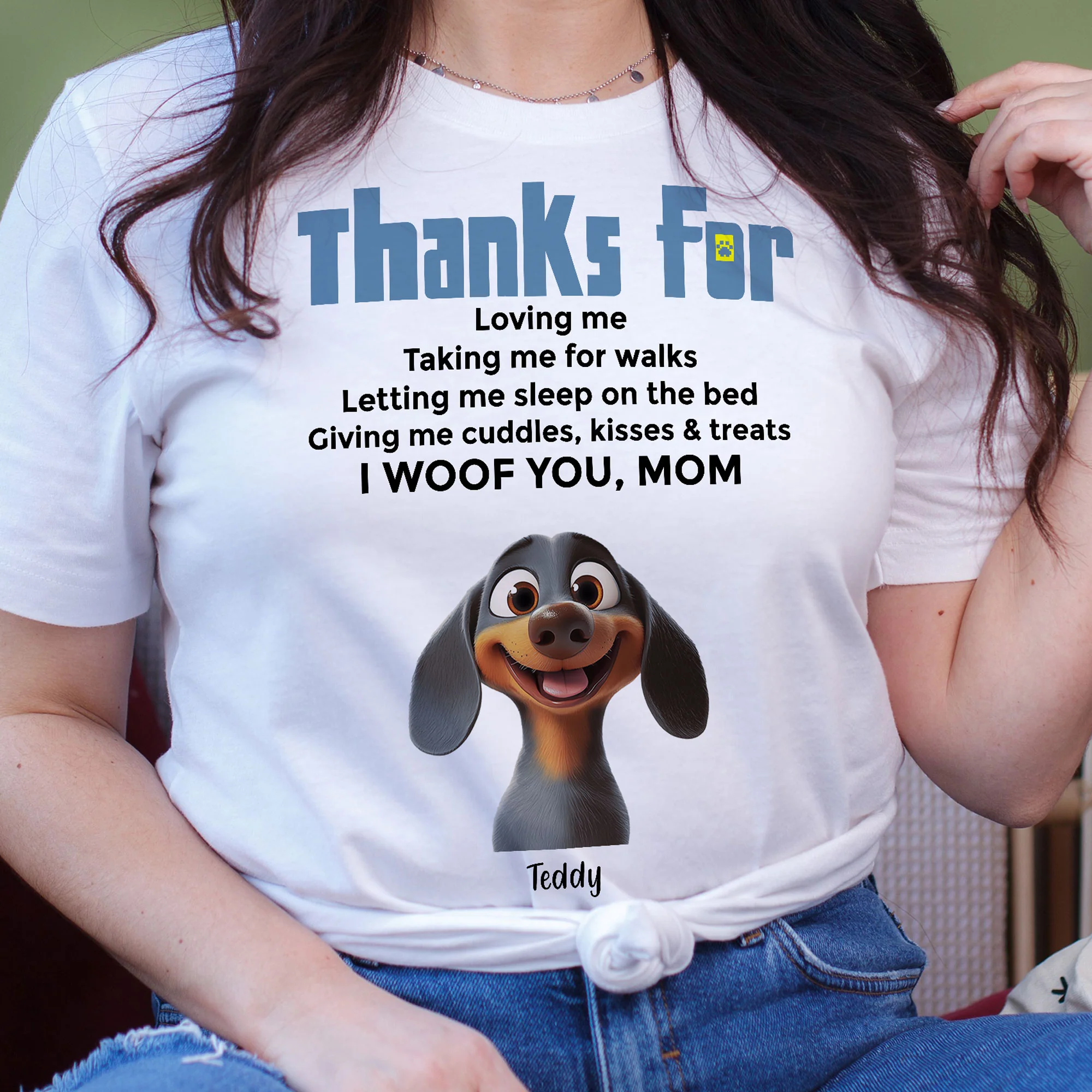 Thanks For Loving Me - Personalized Shirt - Image 2