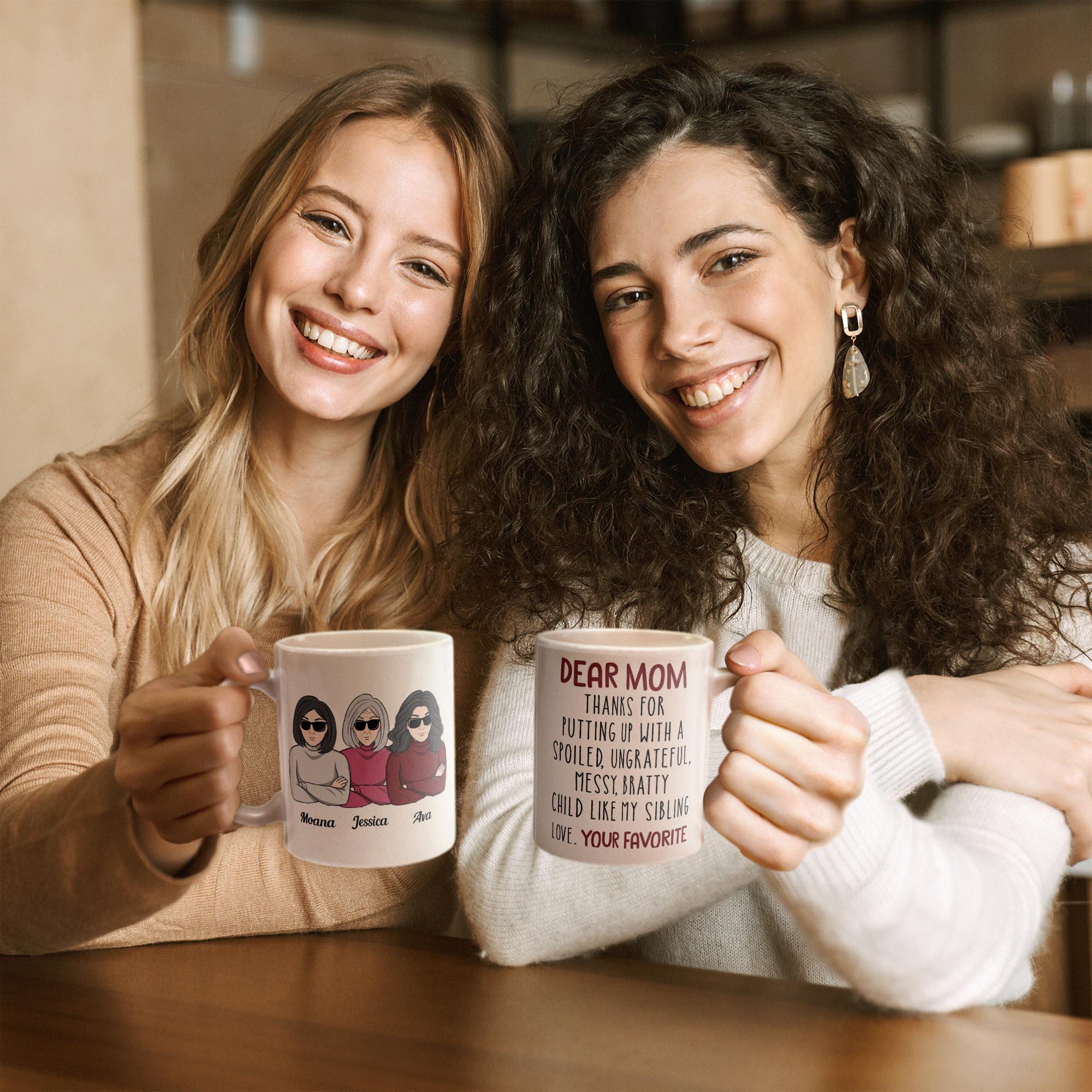 Thanks For Putting Up With A Bratty Child - Personalized Mug - BirthdayGift For Mothers - Image 4