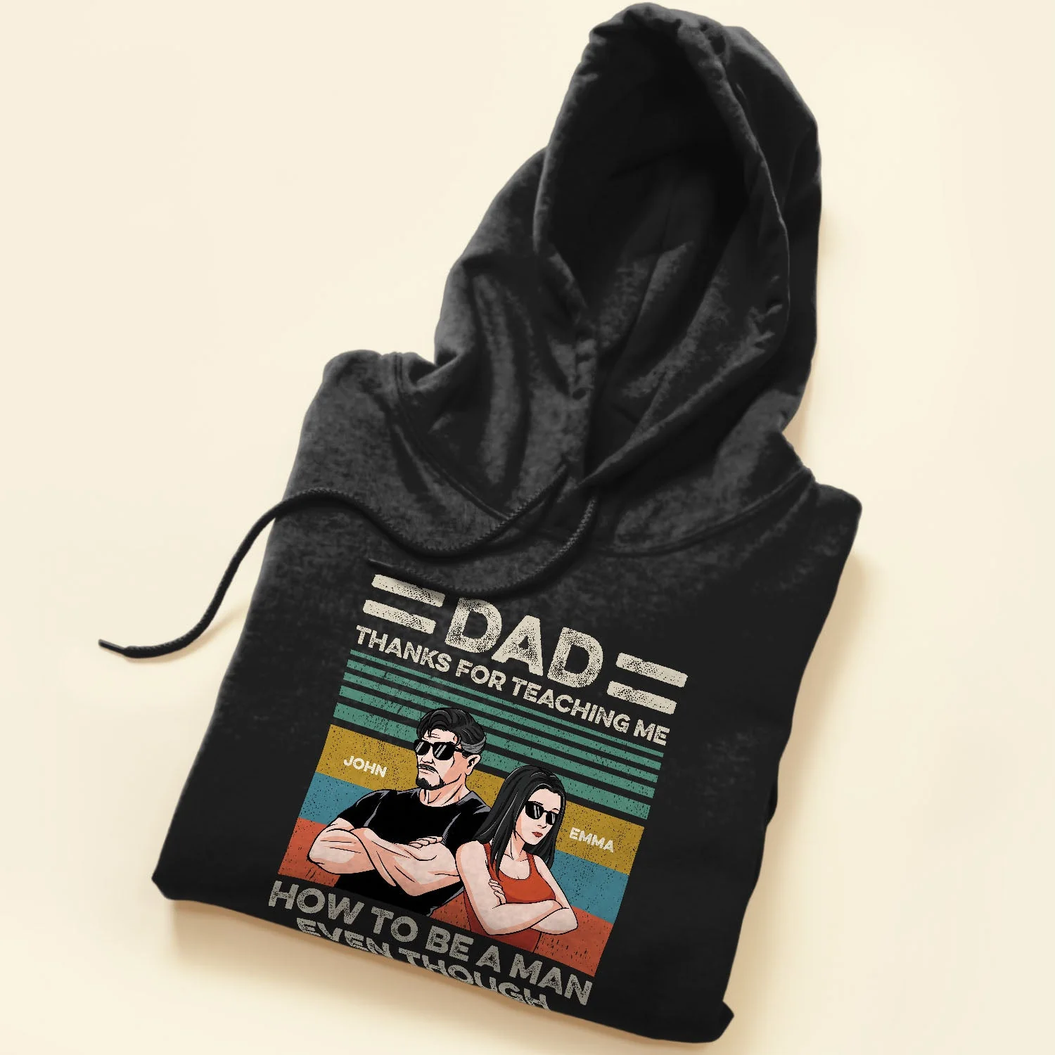 Thanks For Teaching Me How To Be A Man - Personalized Shirt - Father's Day, Appreciate Gift For Dad, Father, Daddy, Husband - Image 6