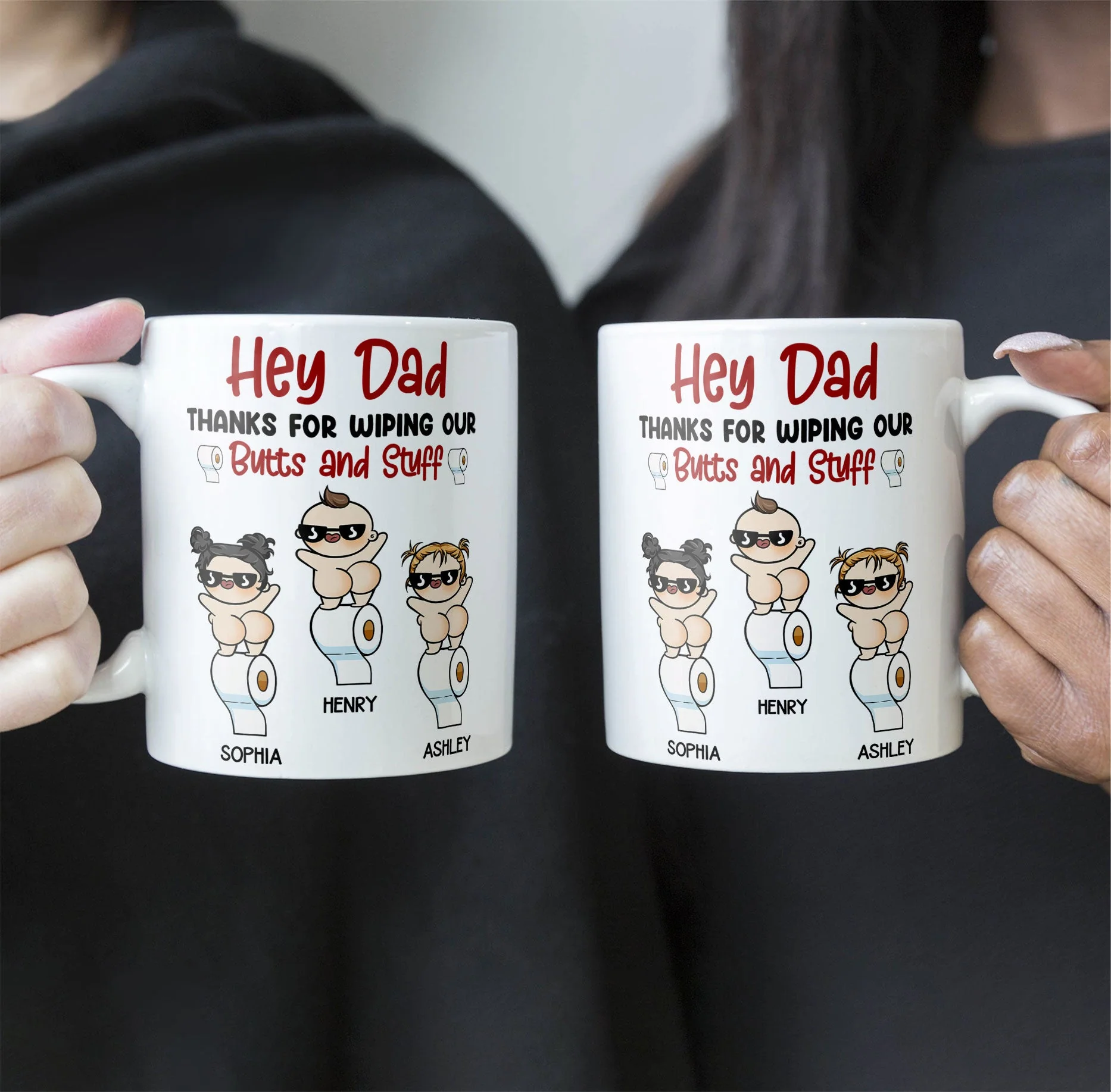 Thanks For Wiping My Butt And Stuff - Personalized Mug - Image 6