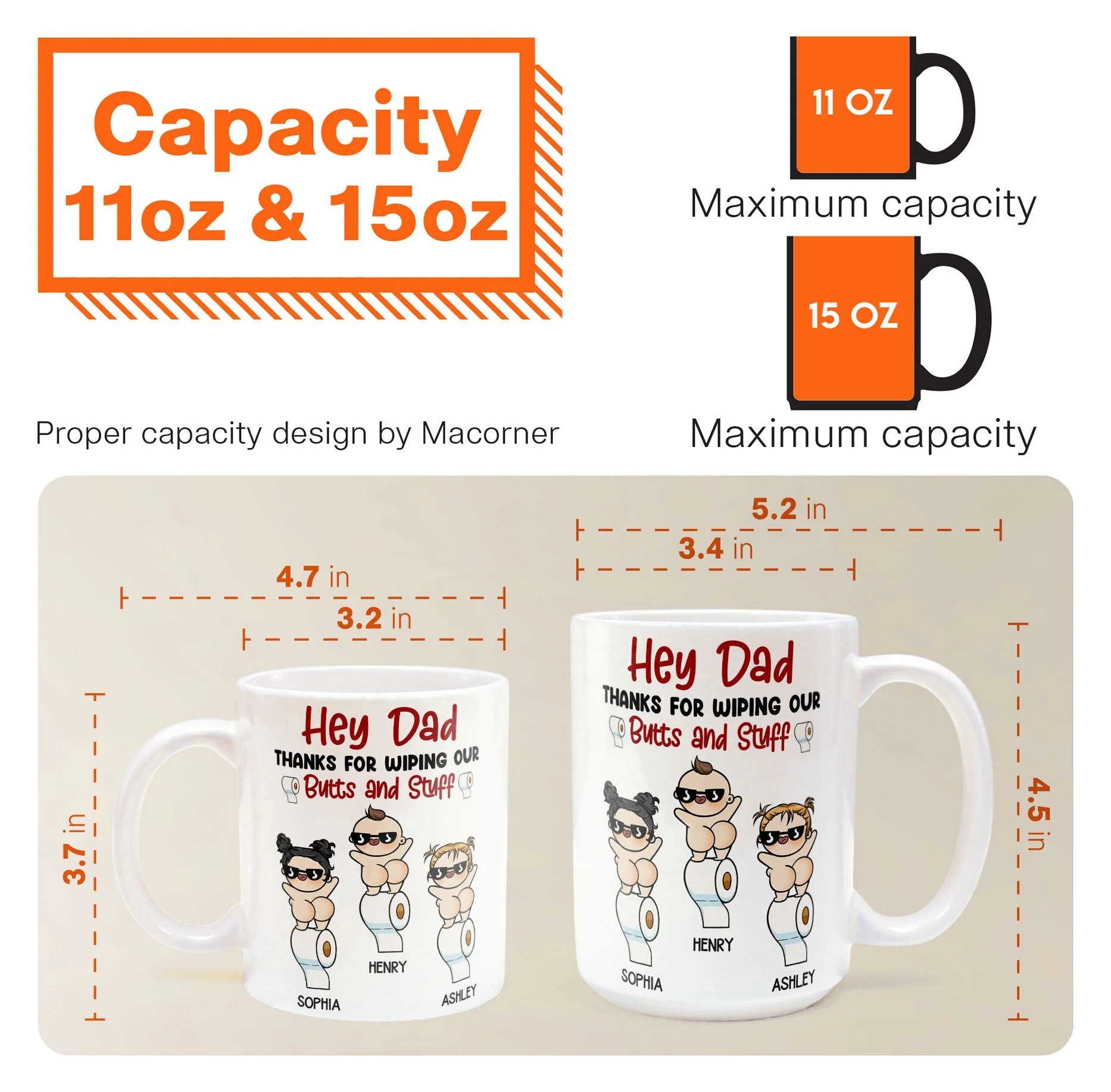Thanks For Wiping My Butt And Stuff - Personalized Mug - Image 7