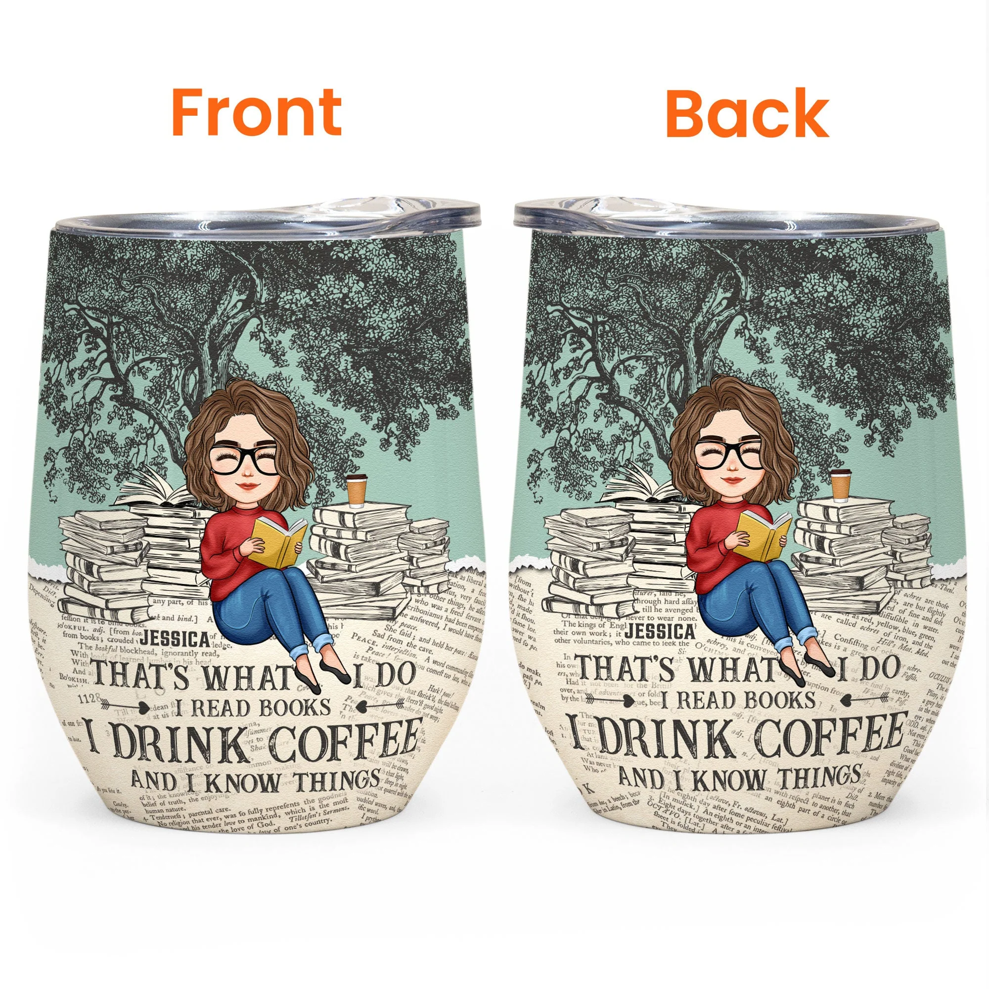 That's What I Do - Personalized Wine Tumbler - Image 3