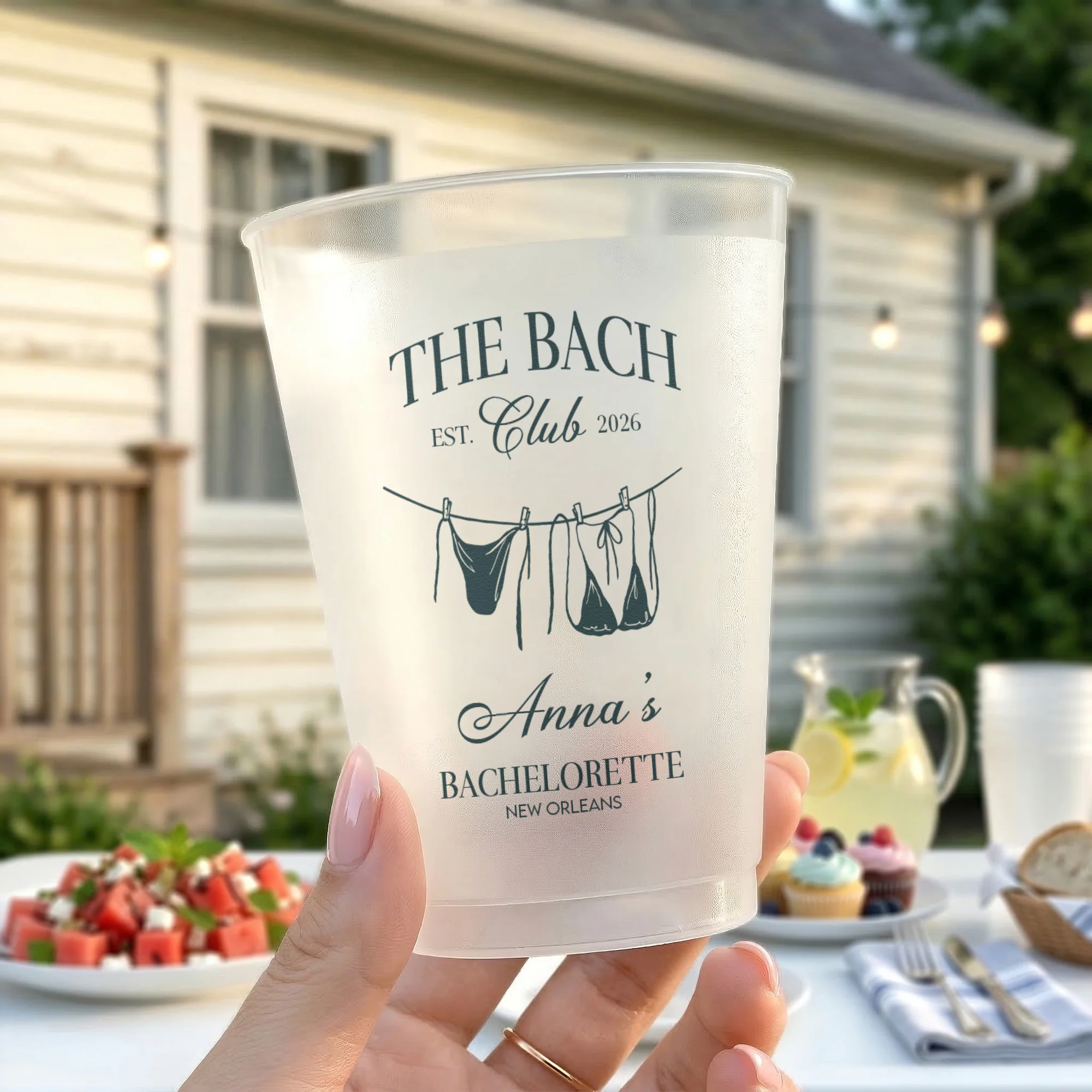 The Bach Club Bachelorette Party Wedding Favors - Personalized Cups - Image 4