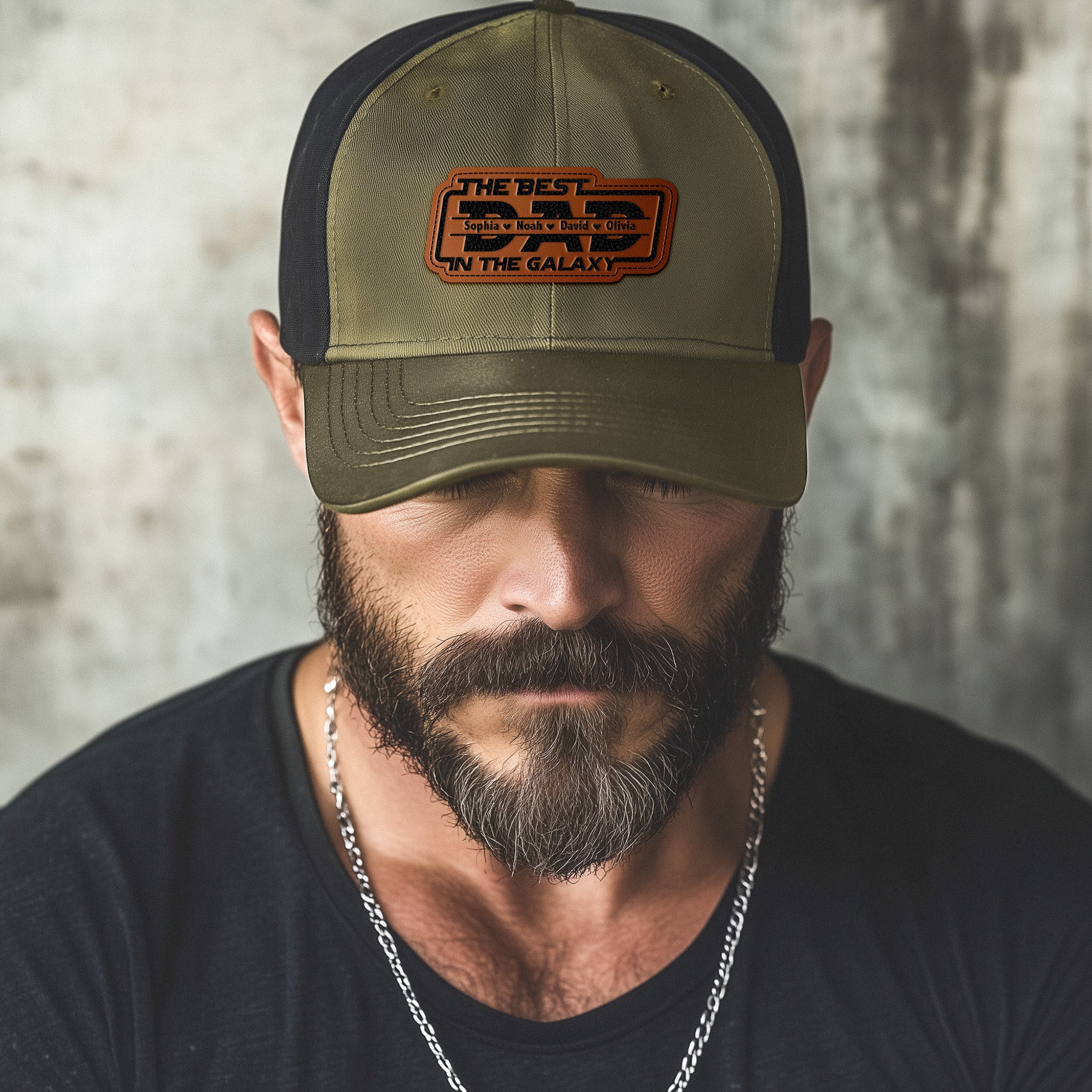 The Best Dad In The Galaxy - Personalized Cap - Image 4