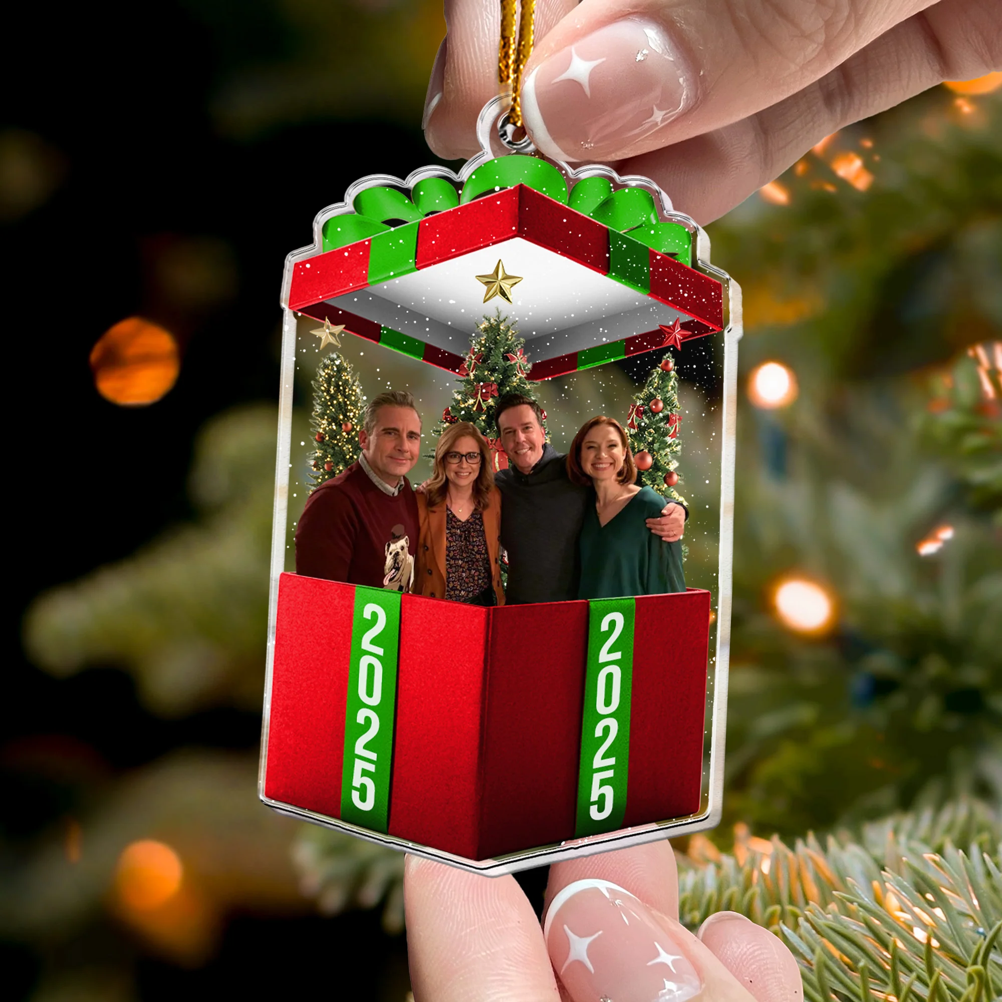 The Best Gift Ever - Personalized Acrylic Photo Ornament - Image 2