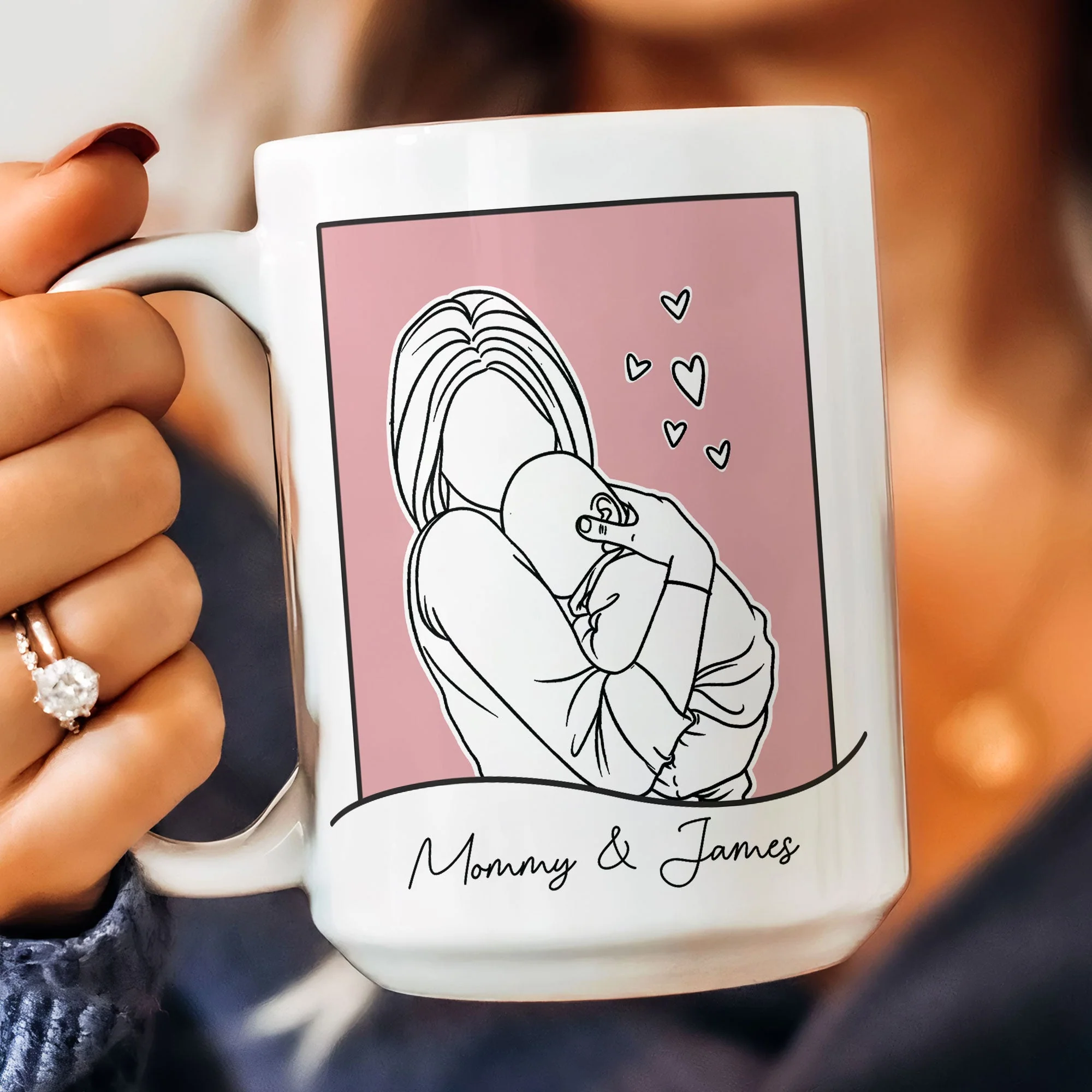The Best Mommy Belongs To Me - Personalized Mug - Image 7