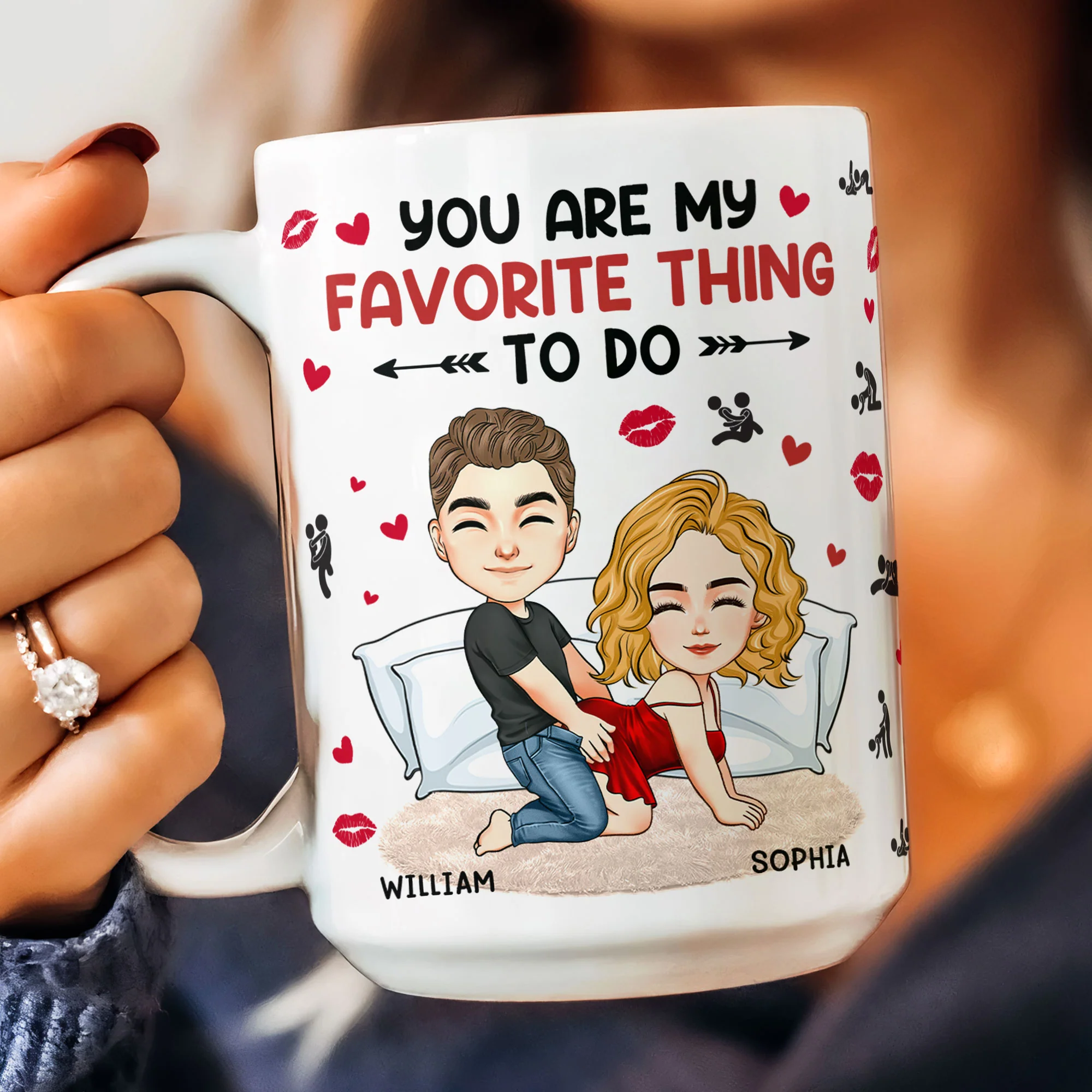 The Best Thing That Ever Happened To Me And My Wiener - Personalized Mug - Image 2