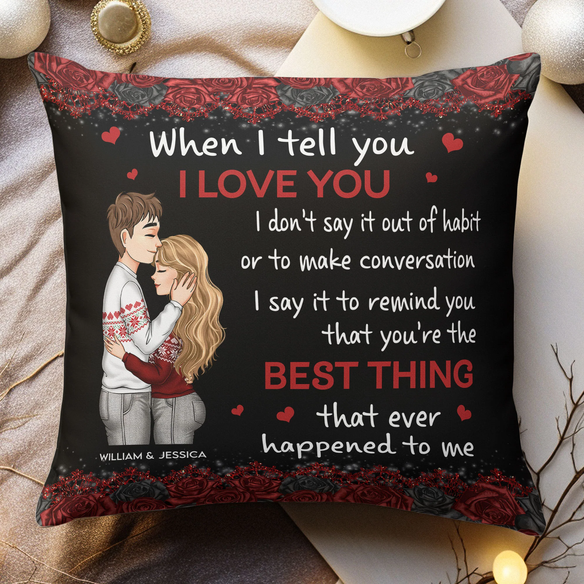 The Best Thing That Happened To Me - Personalized Pillow (Insert Included) - Image 3