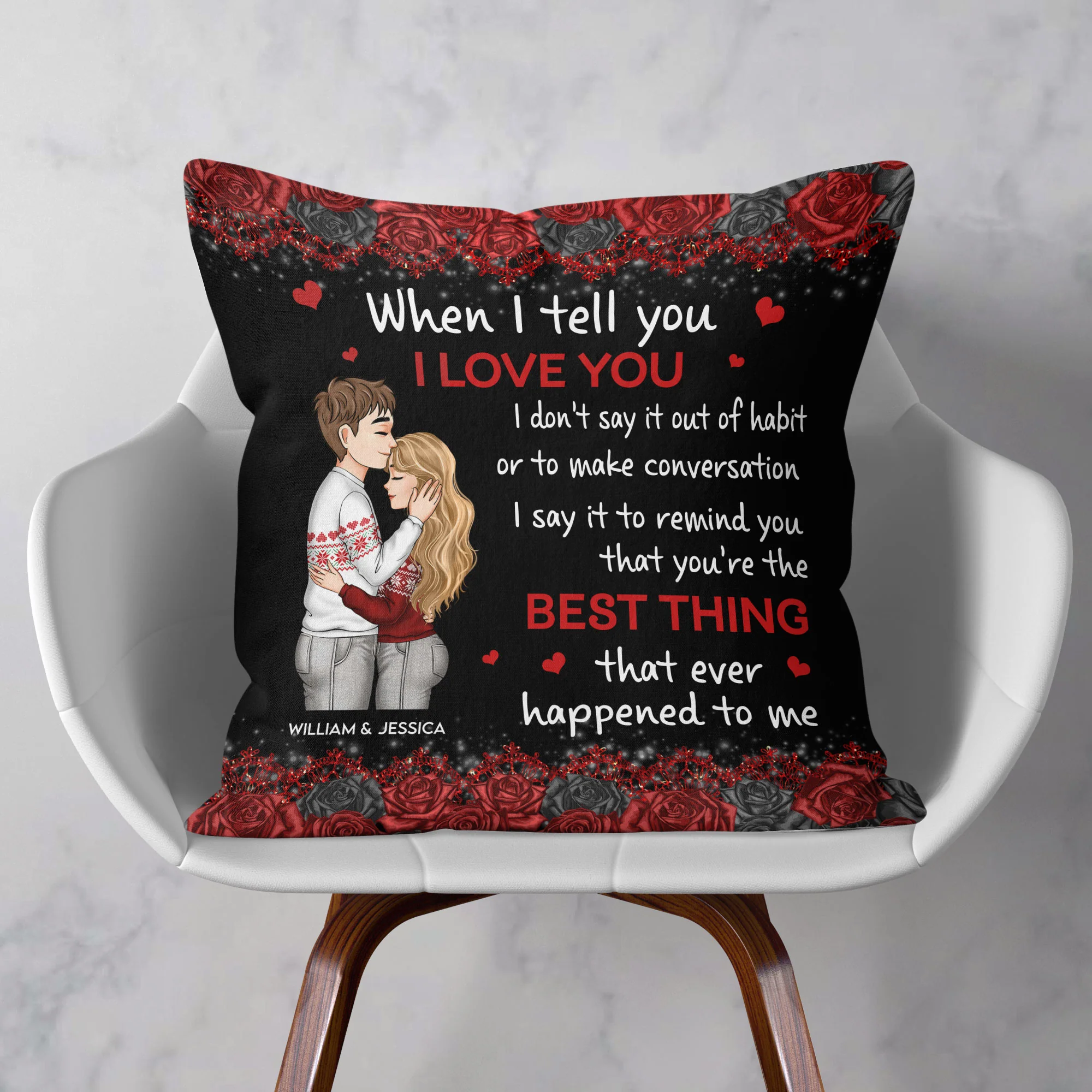The Best Thing That Happened To Me - Personalized Pillow (Insert Included) - Image 5
