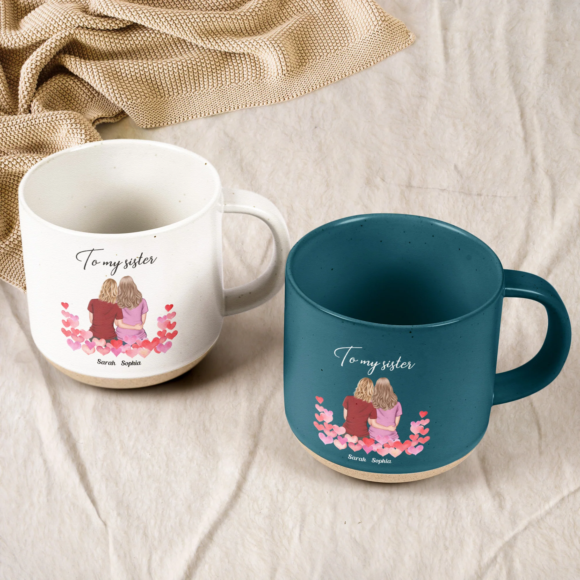 The Bond Between Us Will Always Be Strong - Personalized Pottery Mug - Image 4