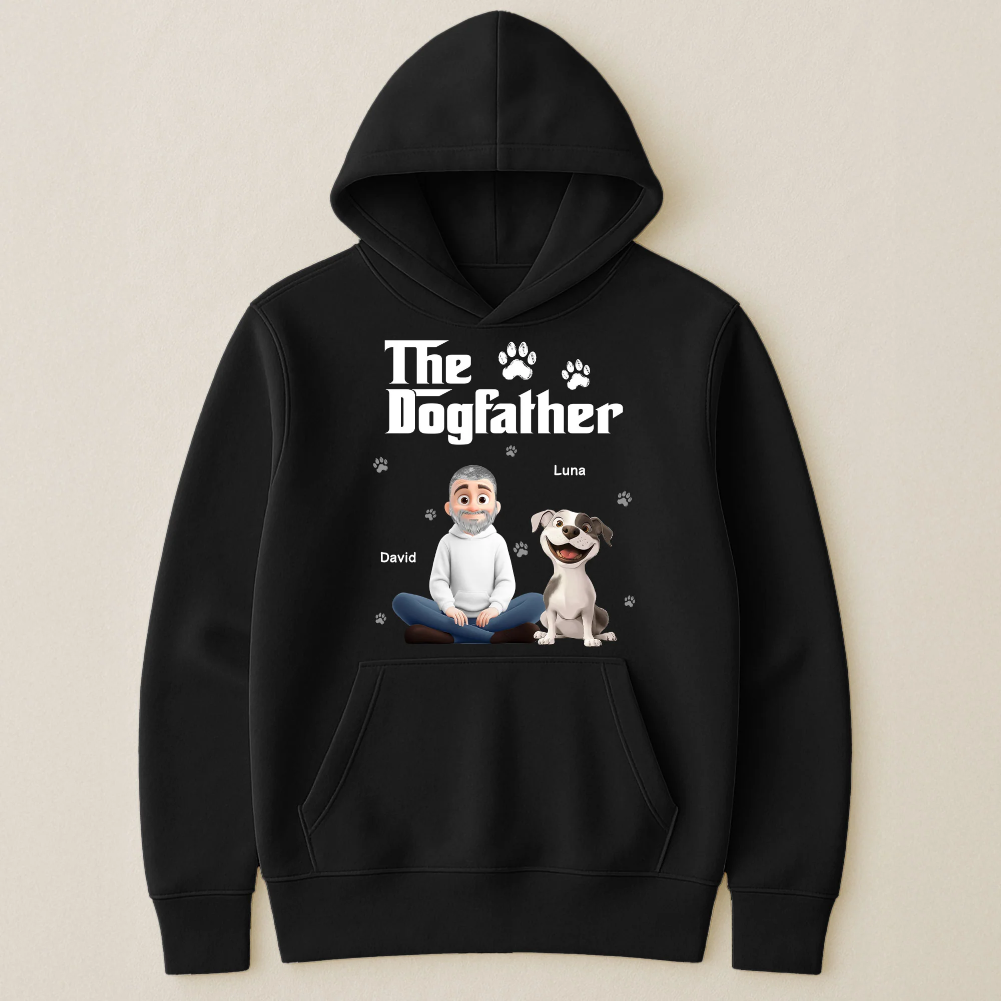 The Dogfather Catfather - Personalized Hoodie - Image 6