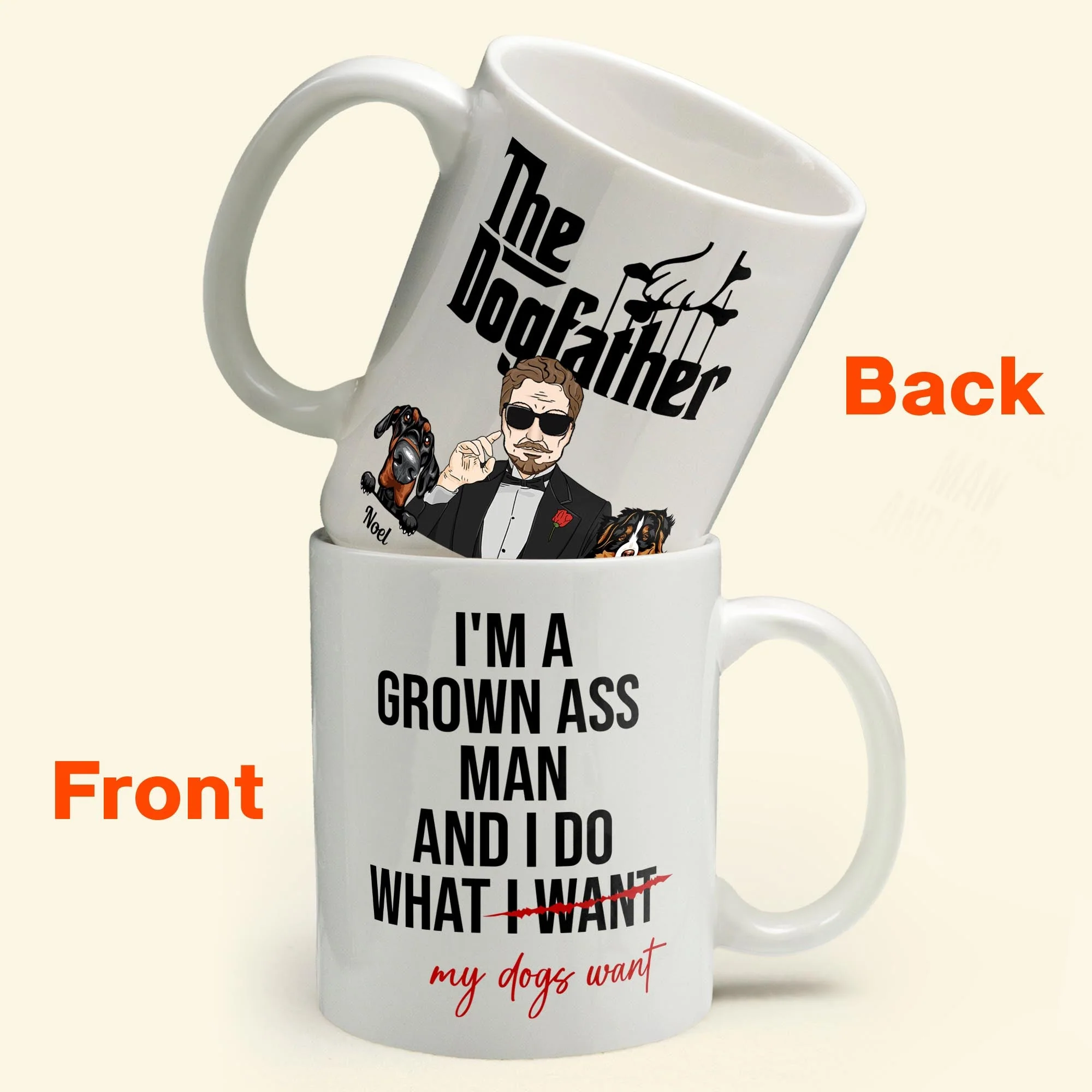 The Dogfather - Personalized Mug - Image 2