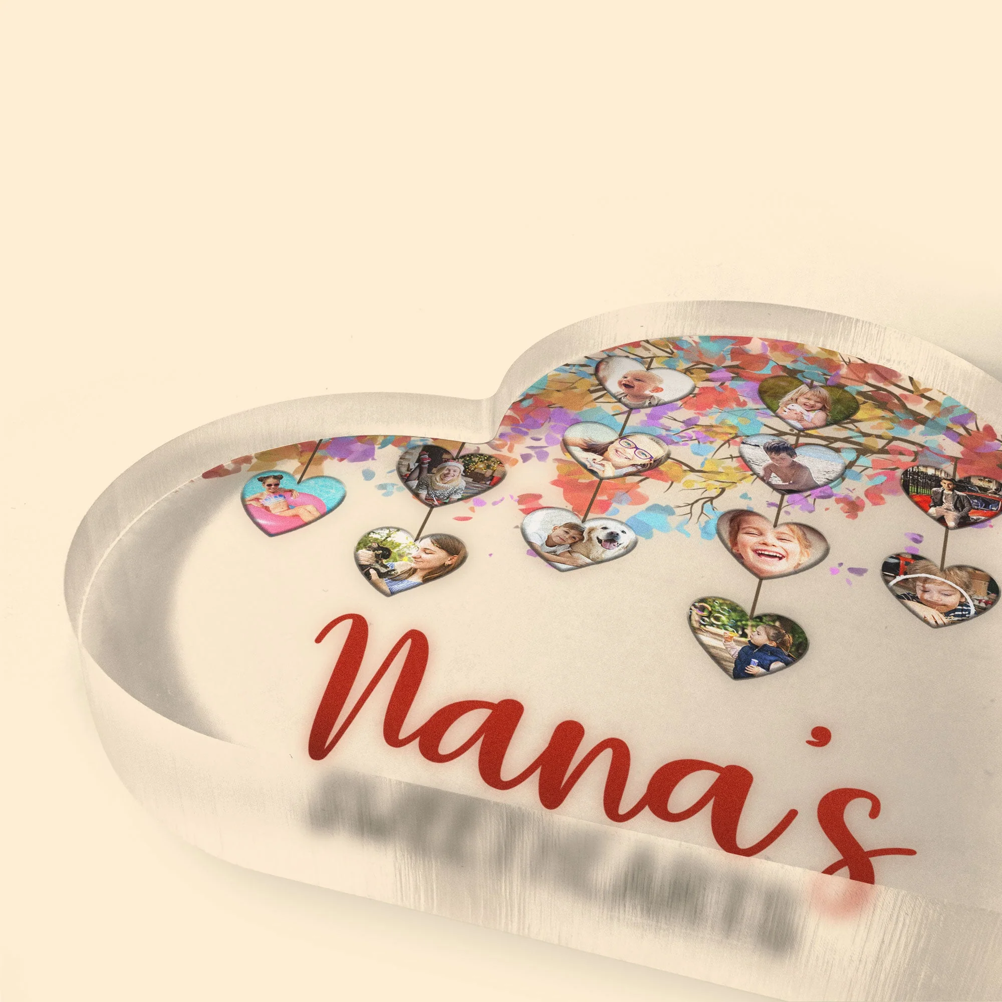 The Greatest Blessing For Your Heart - Personalized Heart Shaped Acrylic Plaque - Image 6