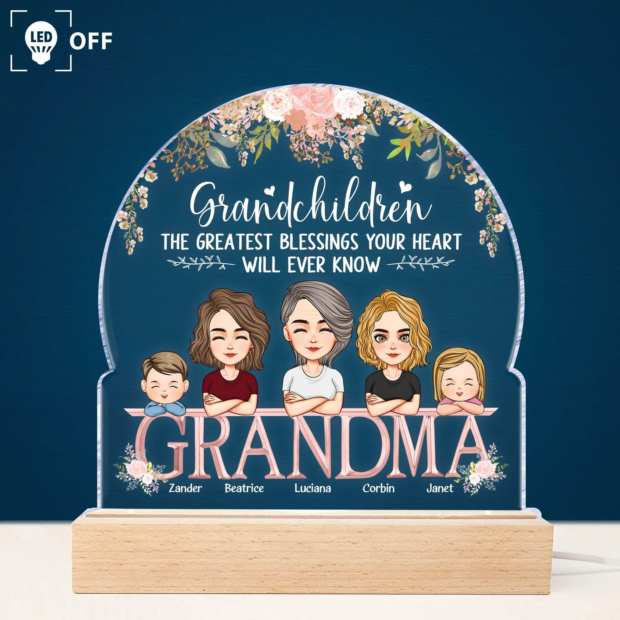 The Greatest Blessings - Personalized LED Light - Image 2