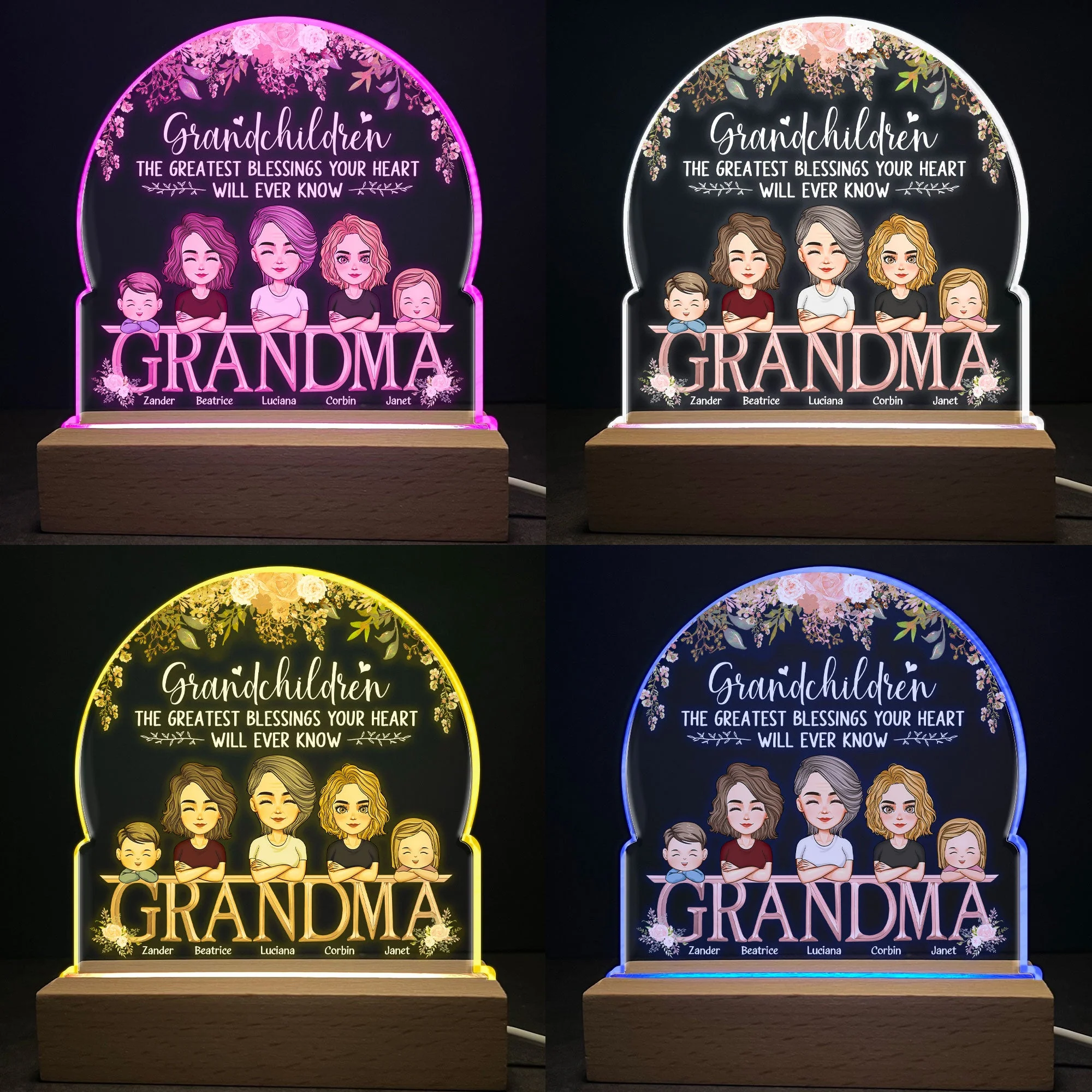 The Greatest Blessings - Personalized LED Light - Image 4
