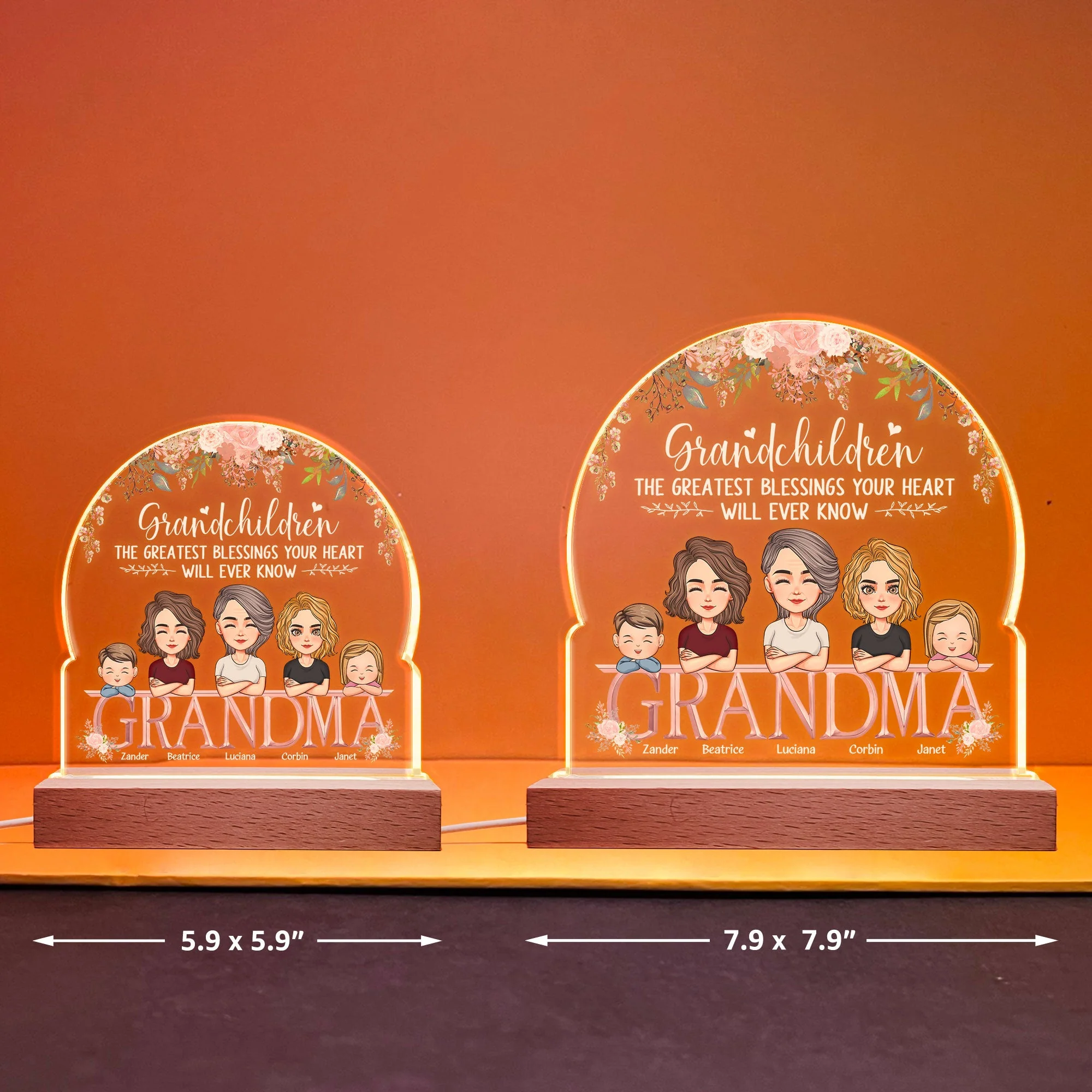 The Greatest Blessings - Personalized LED Light - Image 6