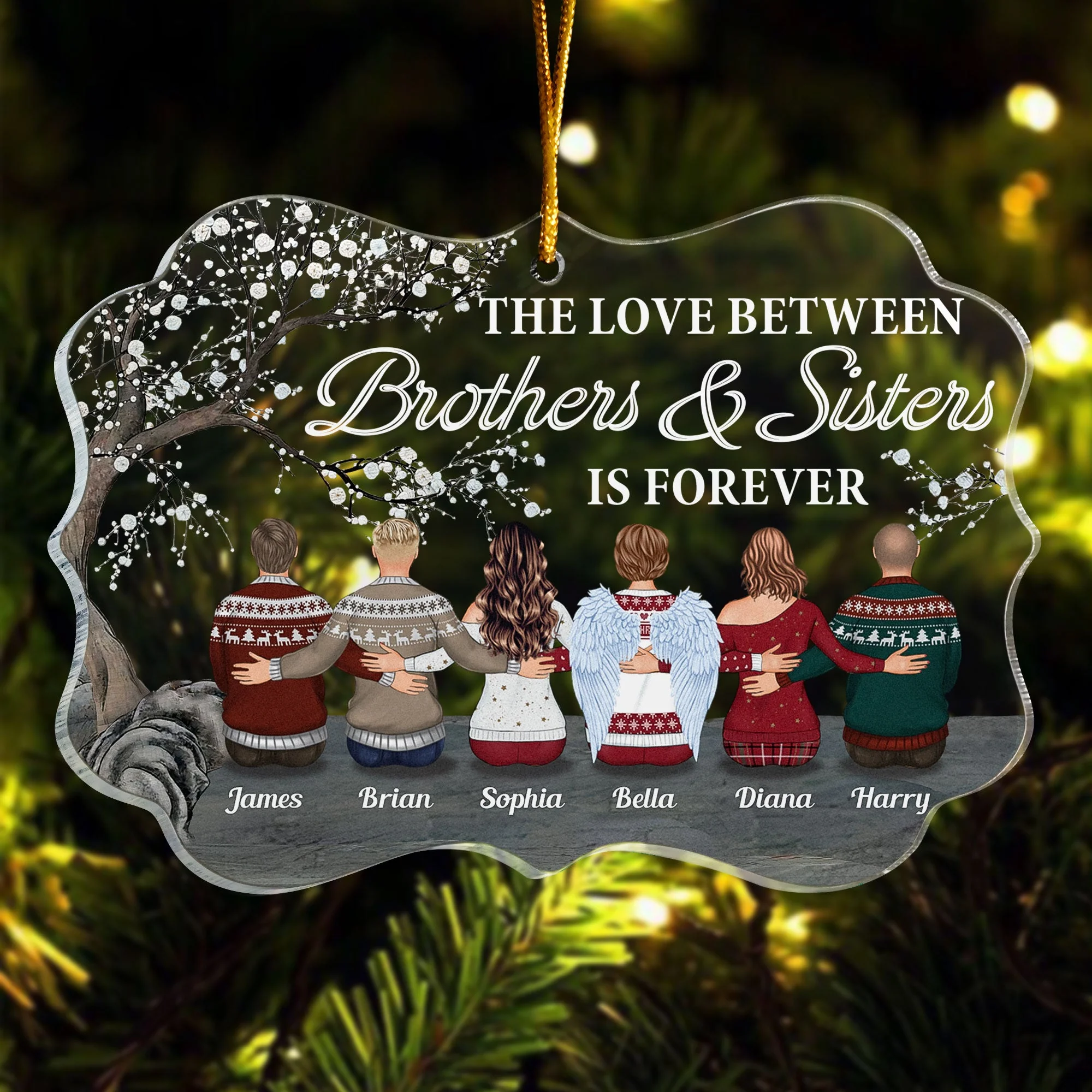 The Greatest Gift Our Parents Gave Us - Personalized Acrylic Ornament - Image 5