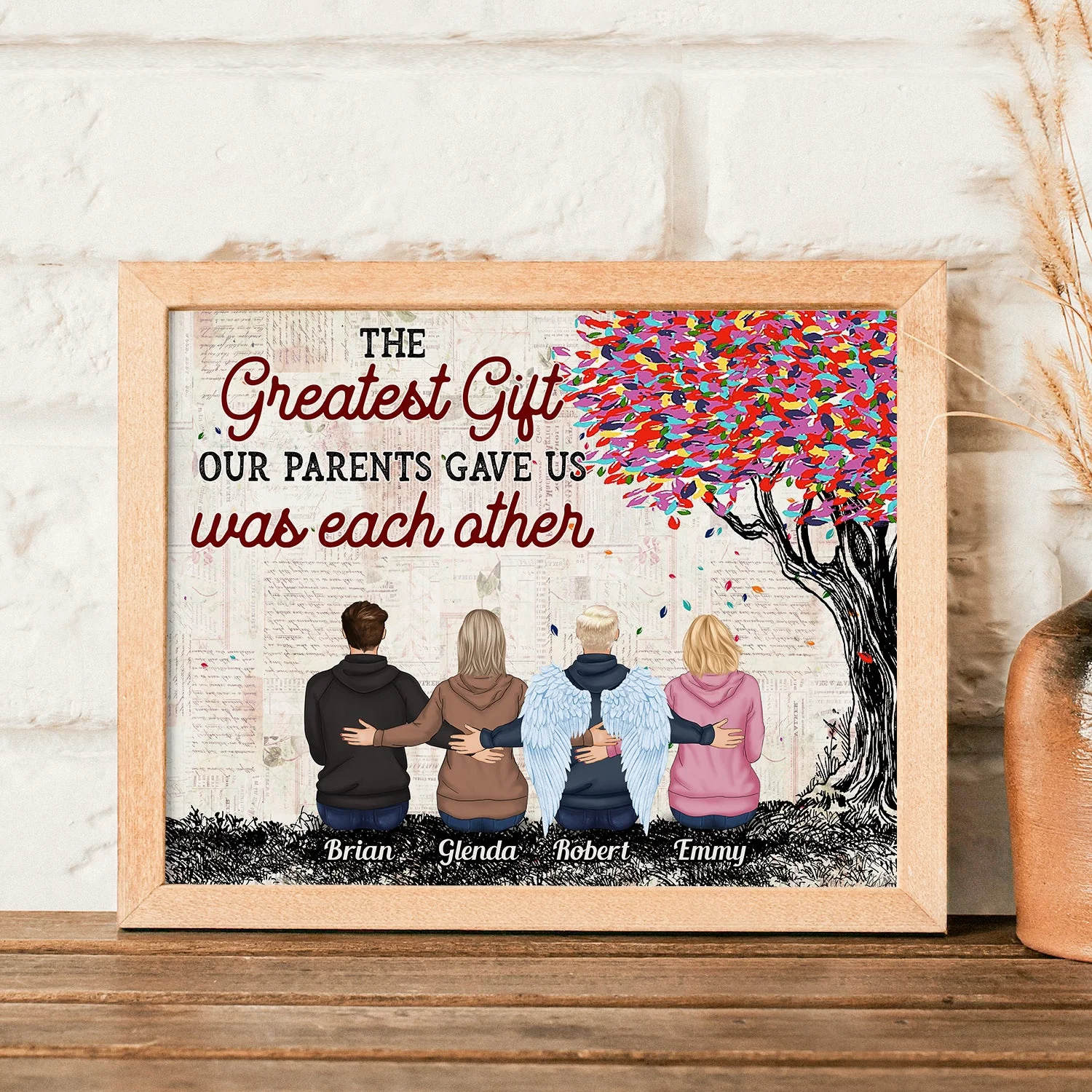 The Greatest Gift Our Parents Gave Us Was Each Other - Personalized Poster - Image 3