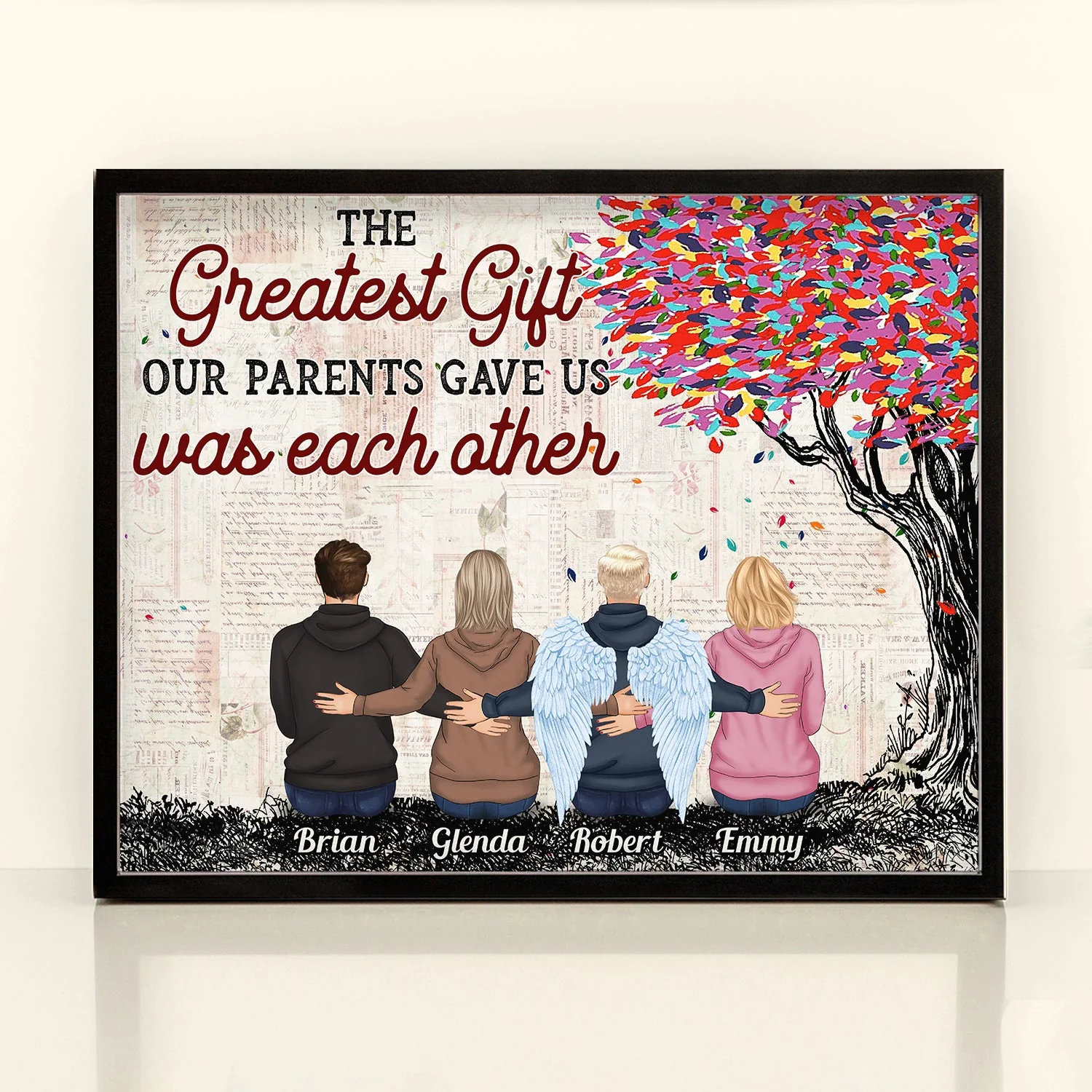 The Greatest Gift Our Parents Gave Us Was Each Other - Personalized Poster - Image 4