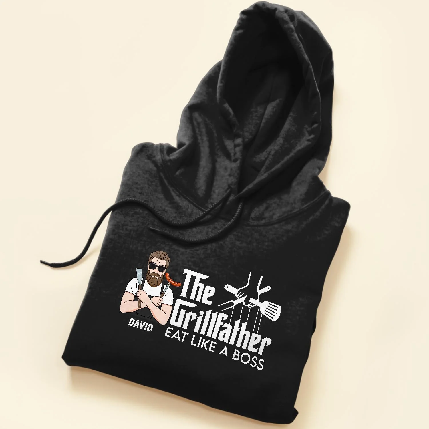 The Grillfather Eat Like A Boss  - Personalized Shirt - Father's Day, Birthday, Funny Gift For Dad, Father, Husband - Image 5