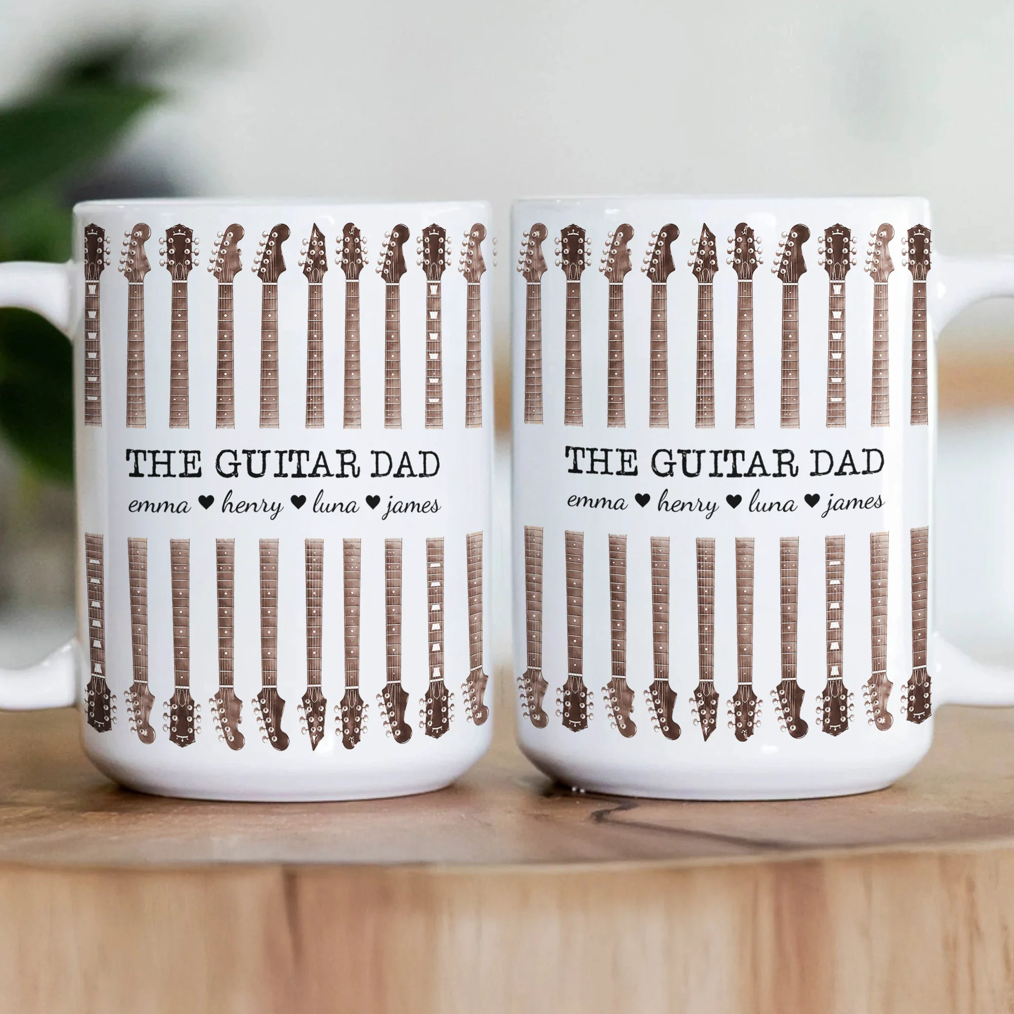 The Guitar Dad Father's Day Gift For Dad, Husband - Personalized Mug - Image 3
