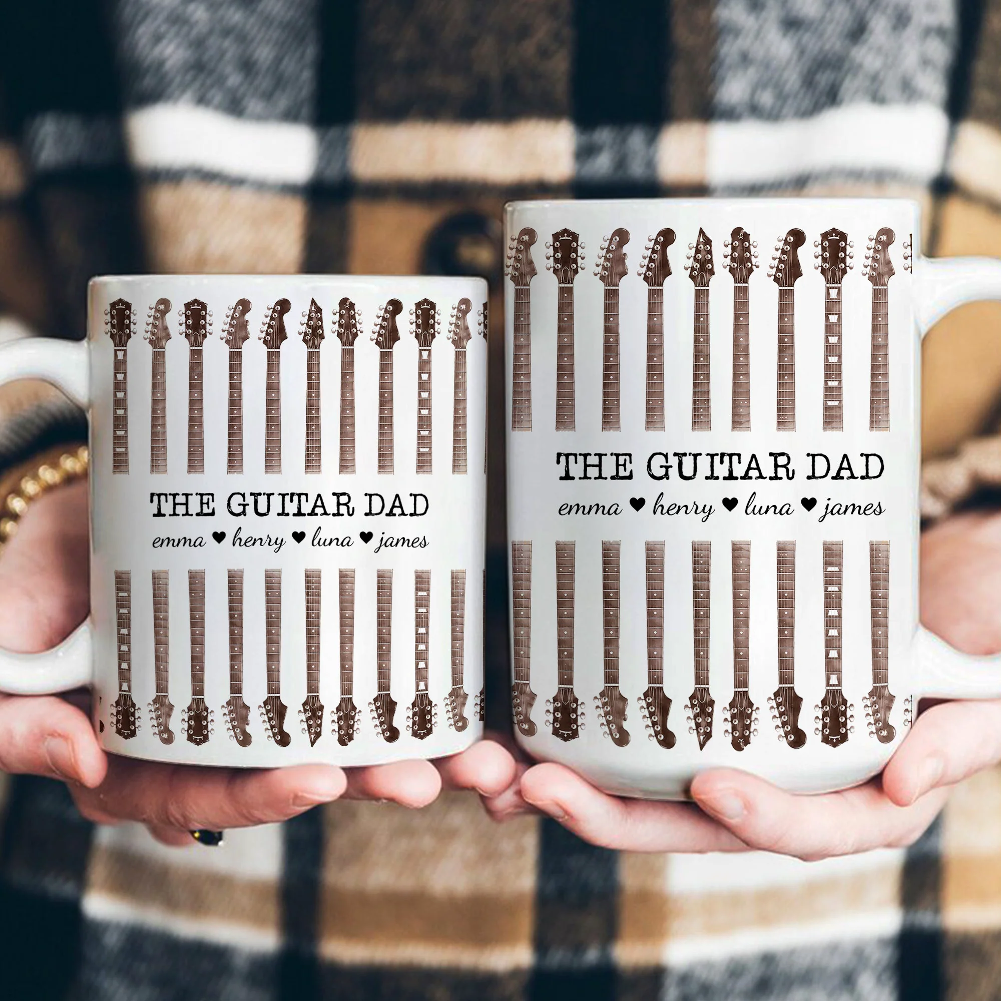 The Guitar Dad Father's Day Gift For Dad, Husband - Personalized Mug - Image 4