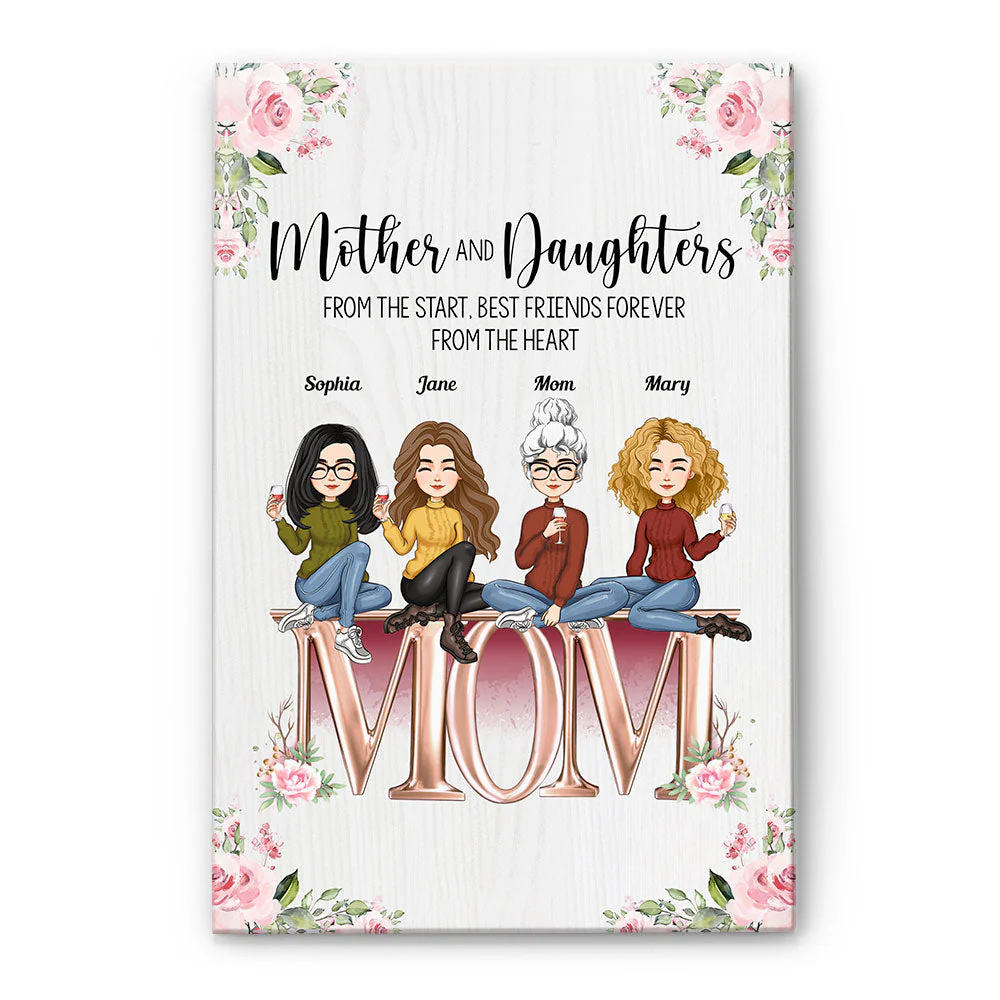 The Love Between Mother And Daughters - Personalized Poster/Wrapped Canvas - Image 6