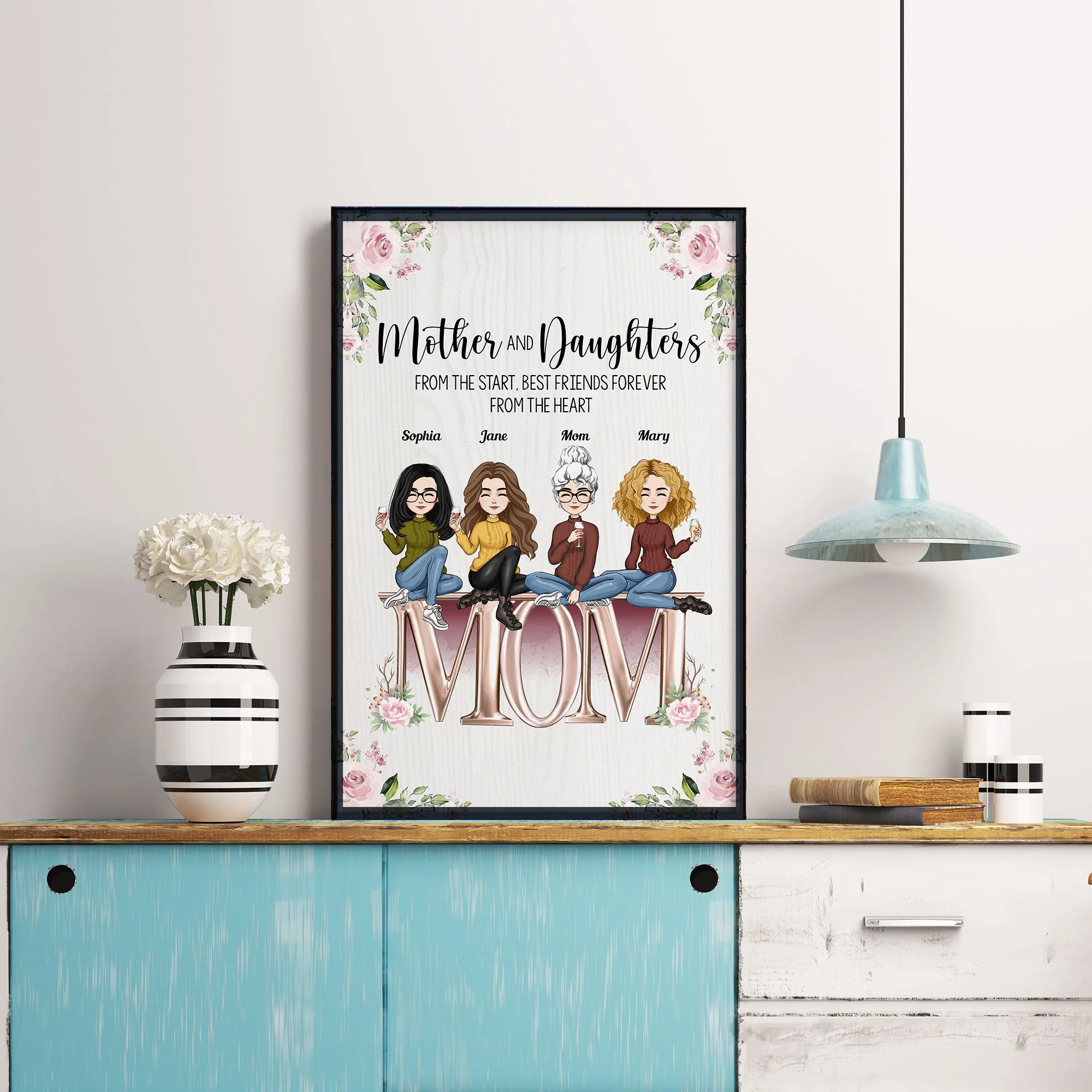 The Love Between Mother And Daughters - Personalized Poster/Wrapped Canvas - Image 8