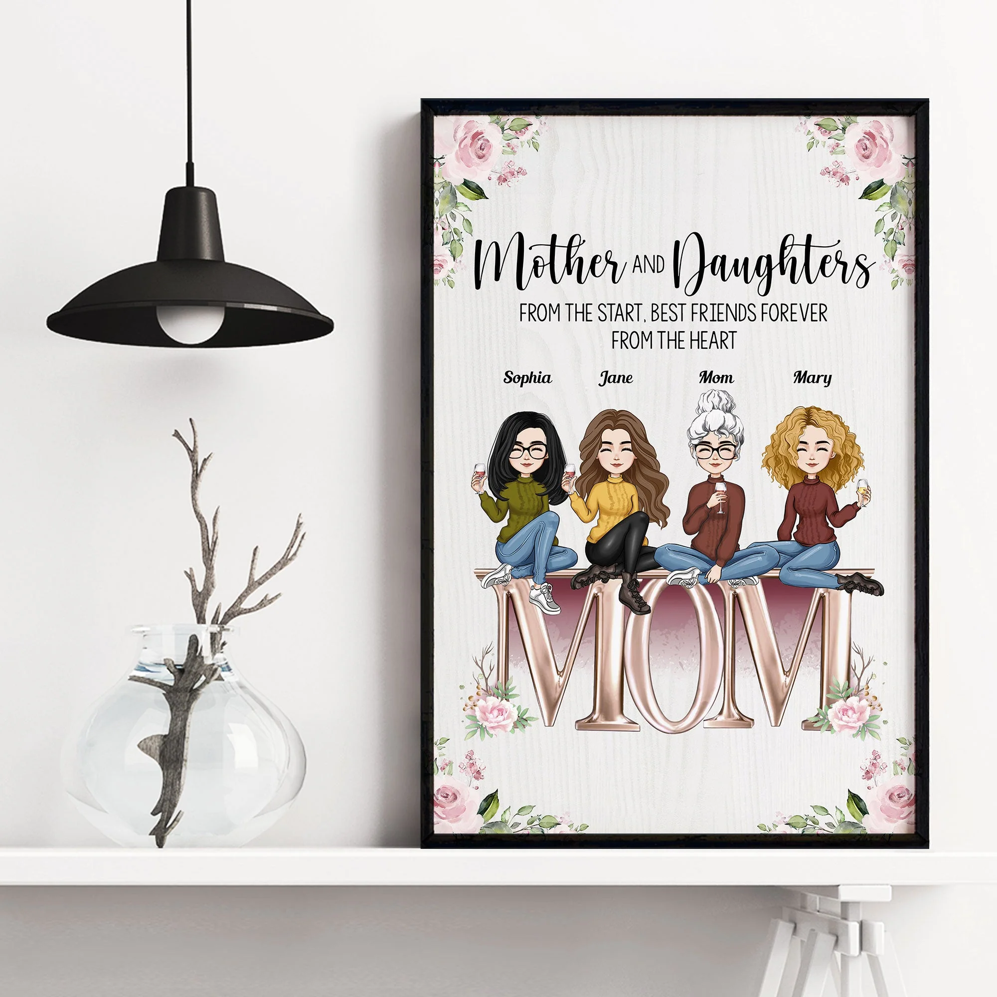 The Love Between Mother And Daughters - Personalized Poster/Wrapped Canvas - Image 9