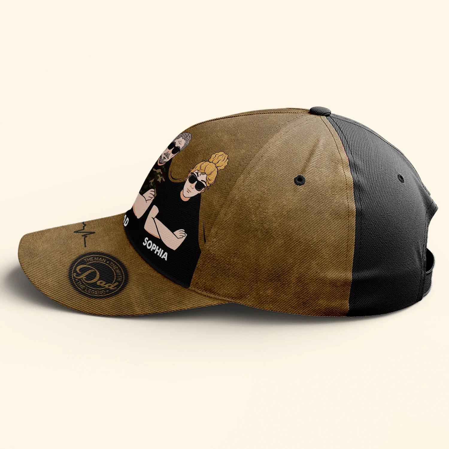The Man The Myth The Legend Dad - Personalized Classic Cap - Image 2
