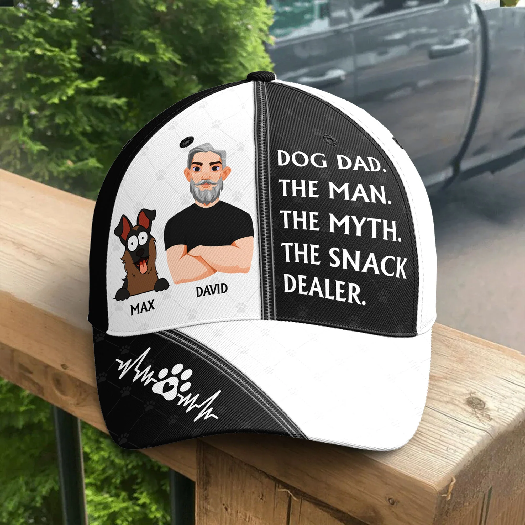 The Man The Myth The Snack Dealer - Personalized Classic Cap - Image 2