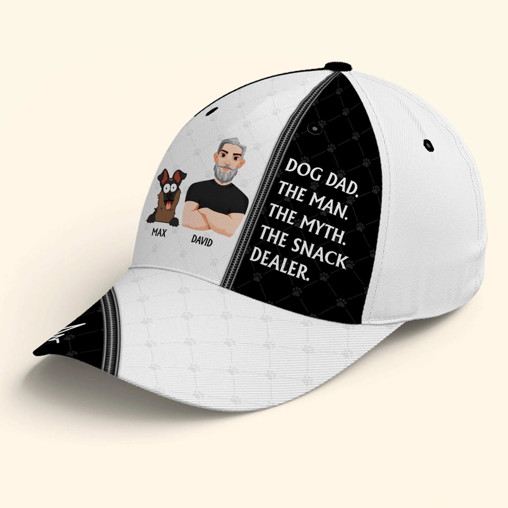 The Man The Myth The Snack Dealer - Personalized Classic Cap - Image 5