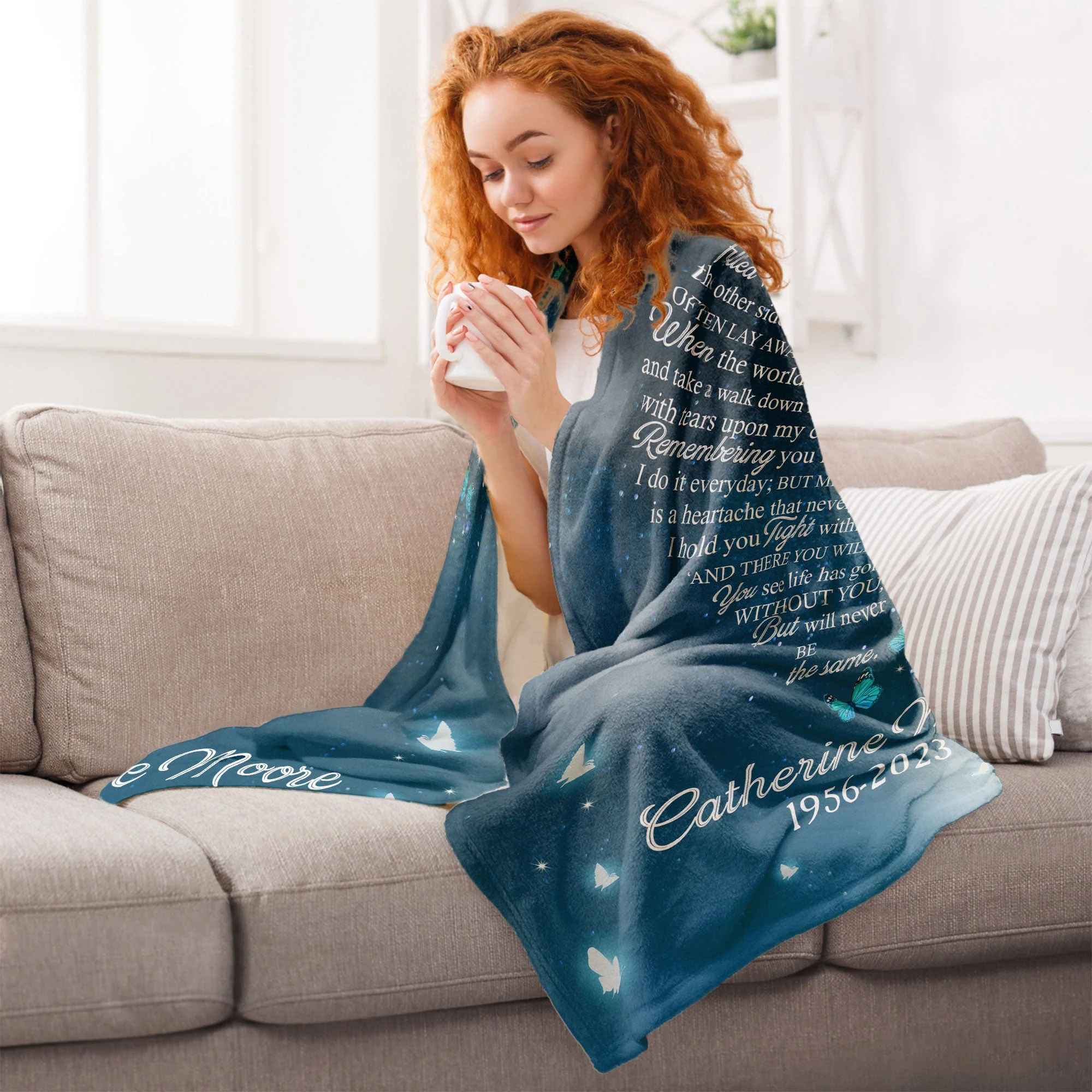 The Moment That You Left Me - Personalized Photo Blanket - Image 6