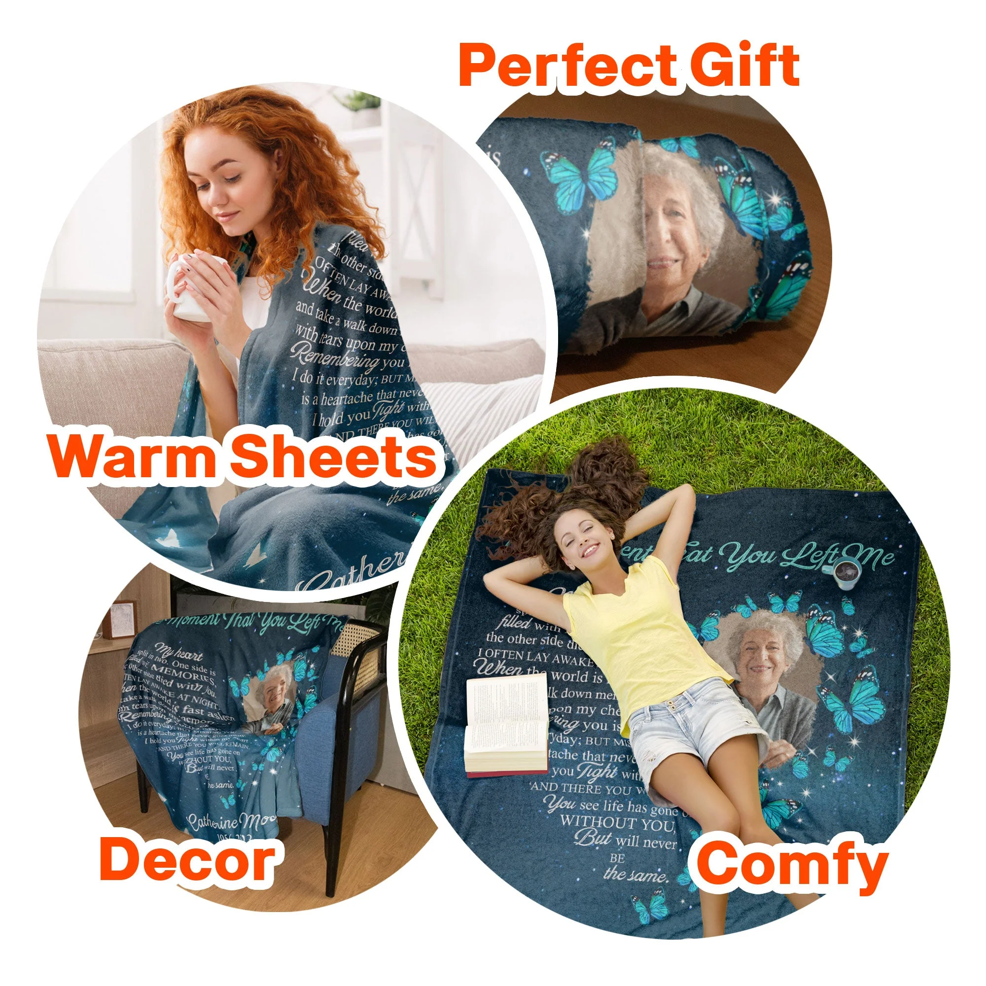 The Moment That You Left Me - Personalized Photo Blanket - Image 7