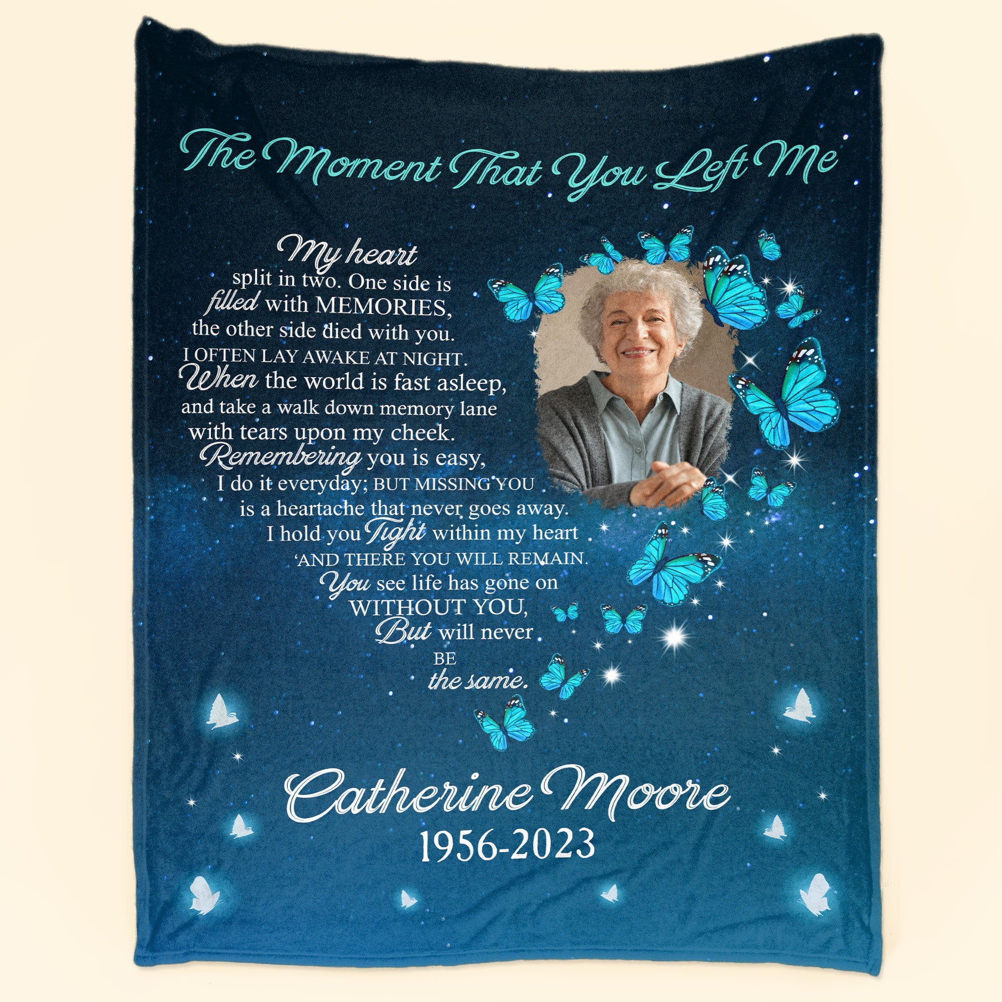 The Moment That You Left Me - Personalized Photo Blanket - Image 8
