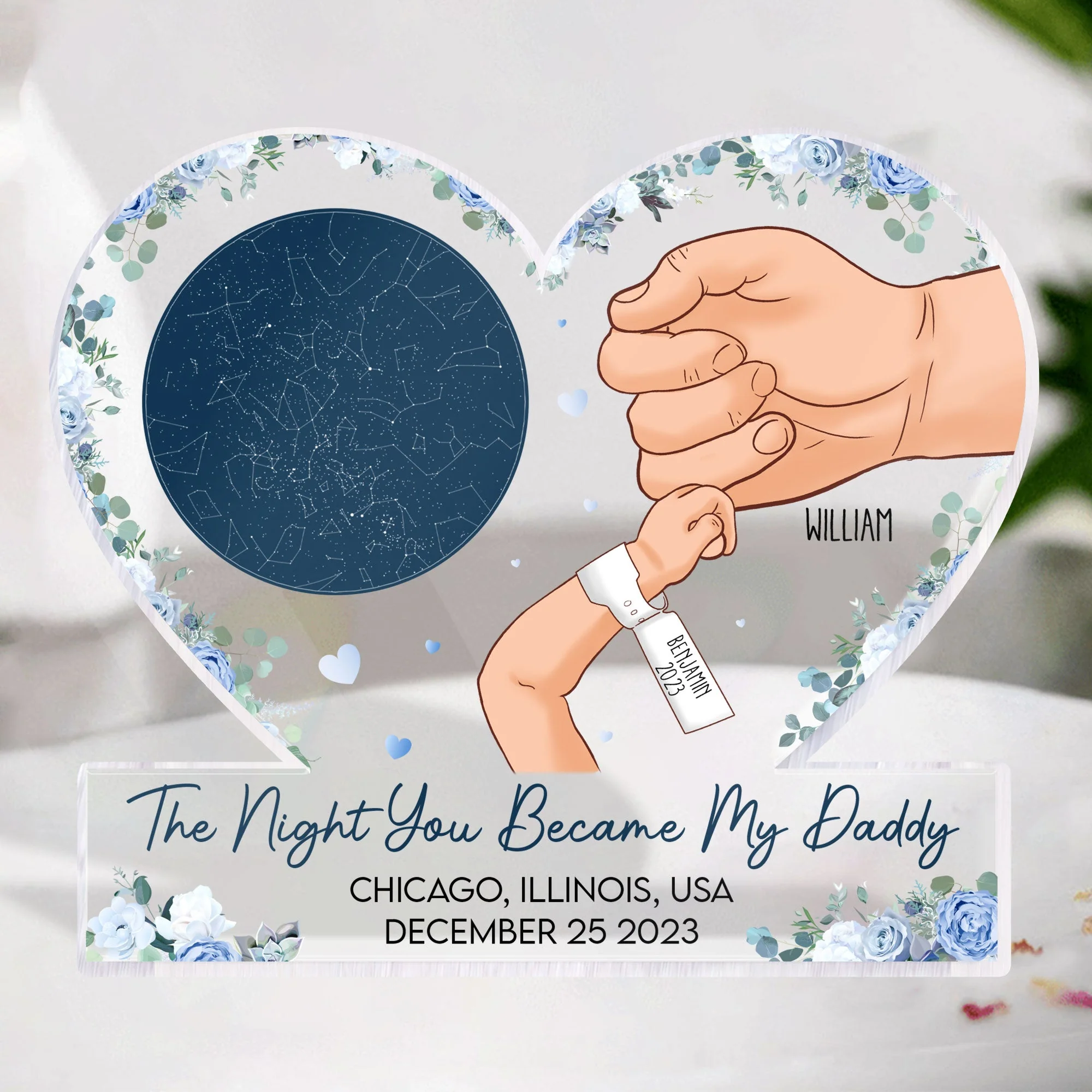 The Night You Became My Mommy 1St Mother's Day - Personalized Acrylic Plaque - Image 6