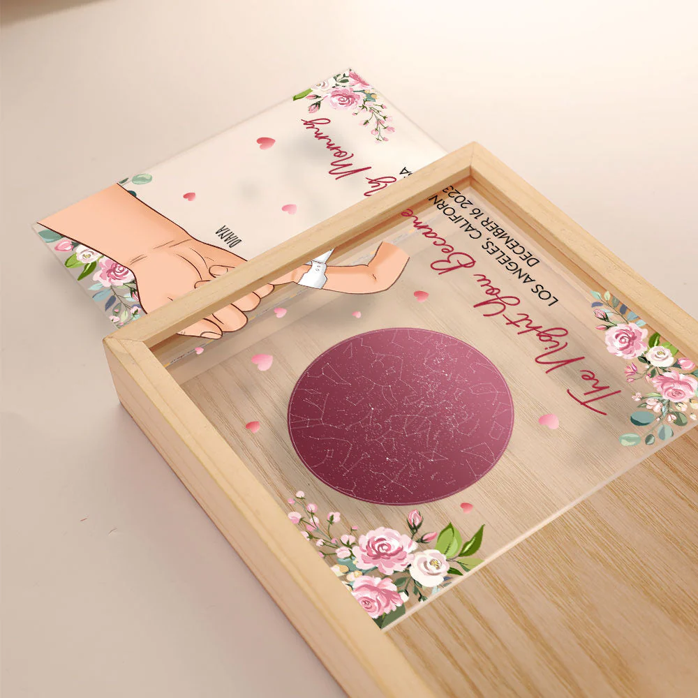The Night You Became My Mommy 1St Mother's Day - Personalized Frame Light Box - Image 7