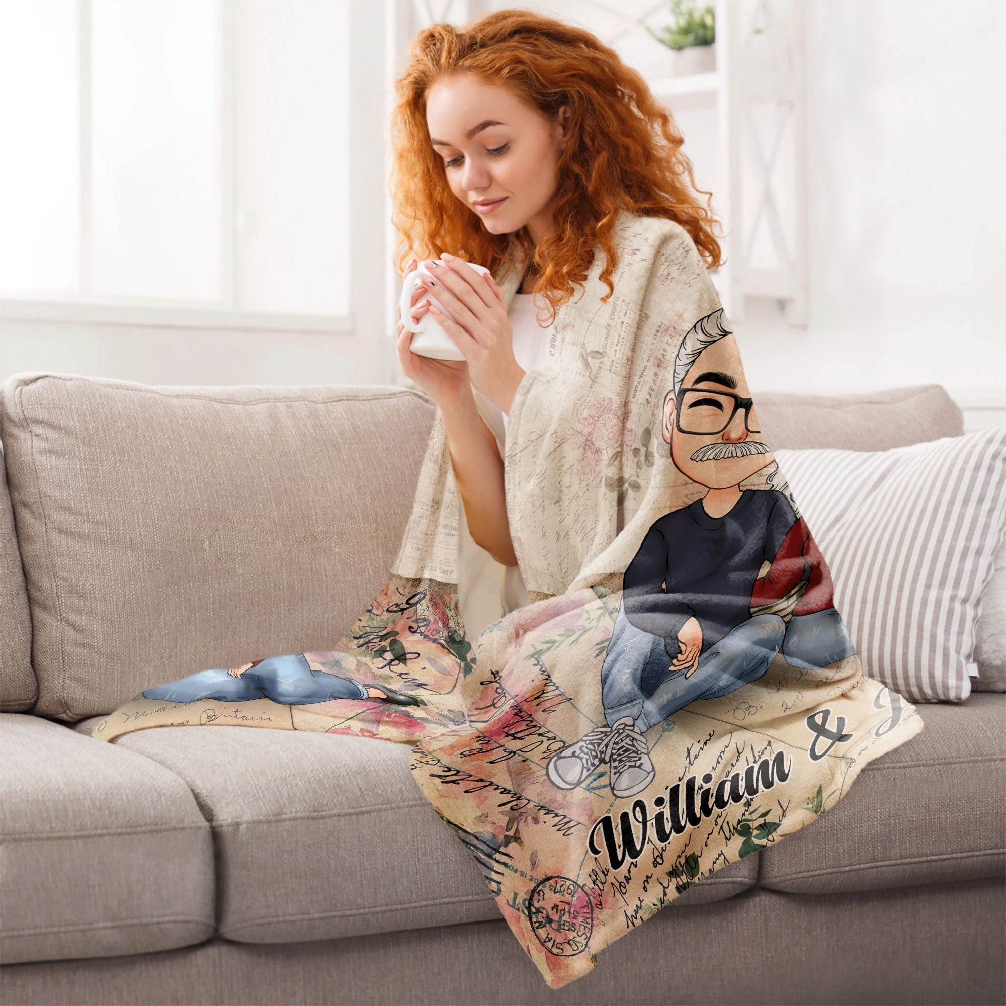 The Only One I Want To Annoy - Personalized Blanket - Image 5