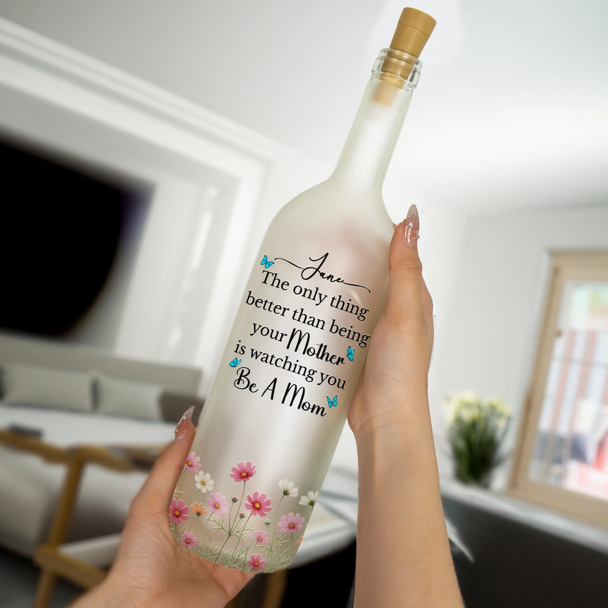 The Only Thing Better Than Being Your Mother - Personalized Bottle Lamp - Image 4