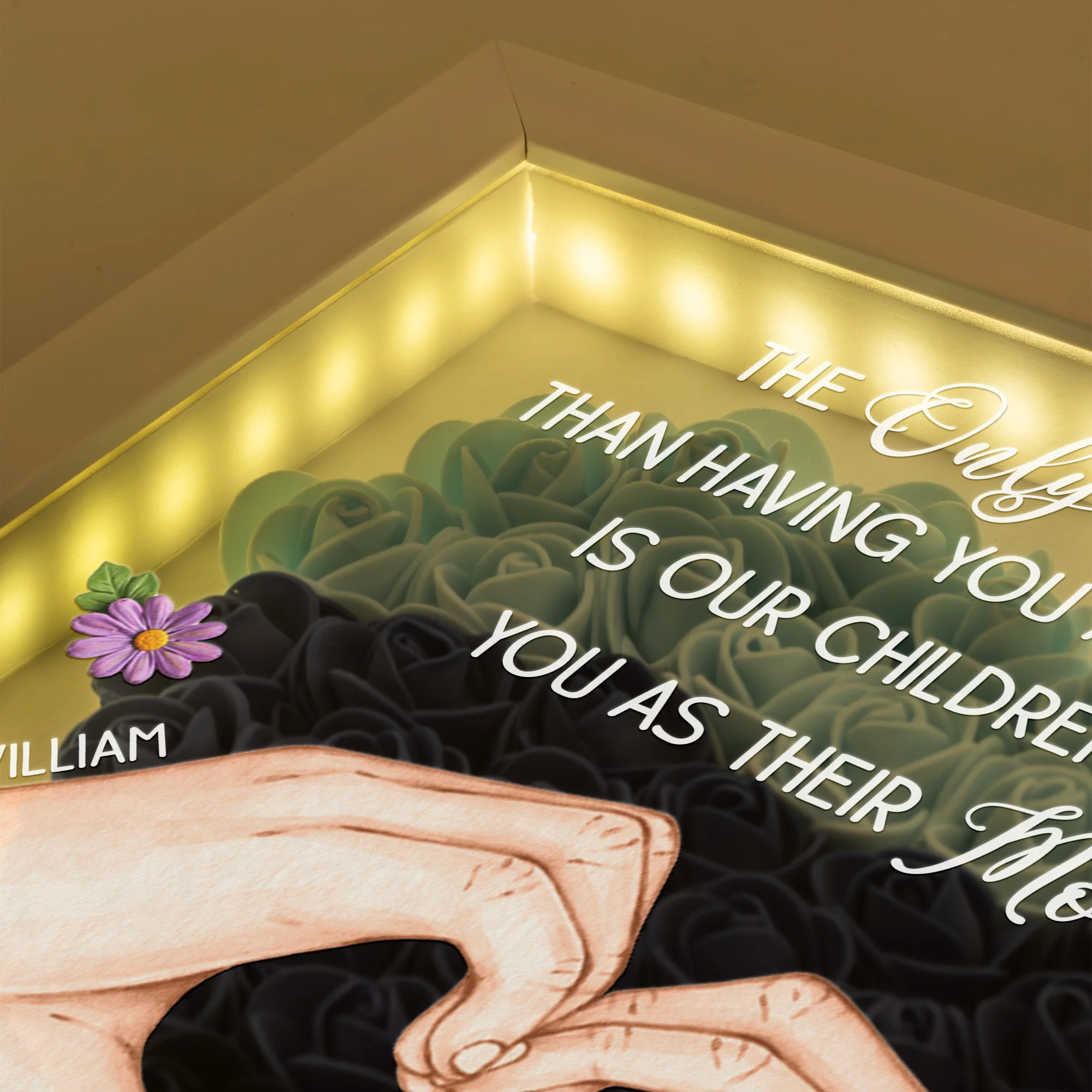 The Only Thing Better Than Having You As My Wife Is Our Children Having You As Their Mom - Personalized Shadow Box - Image 2