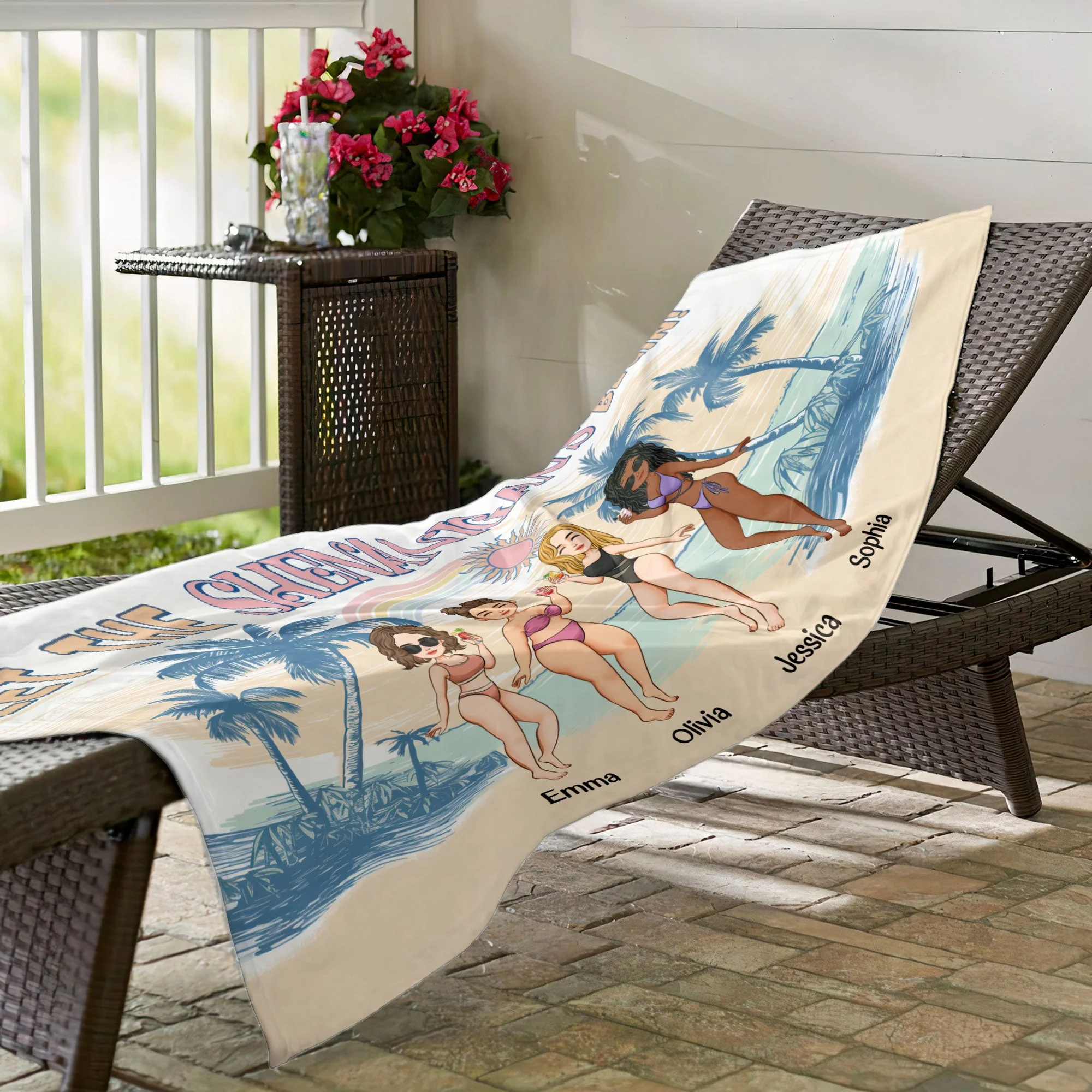 The Shenanigans Begin - Personalized Beach Towel - Image 4