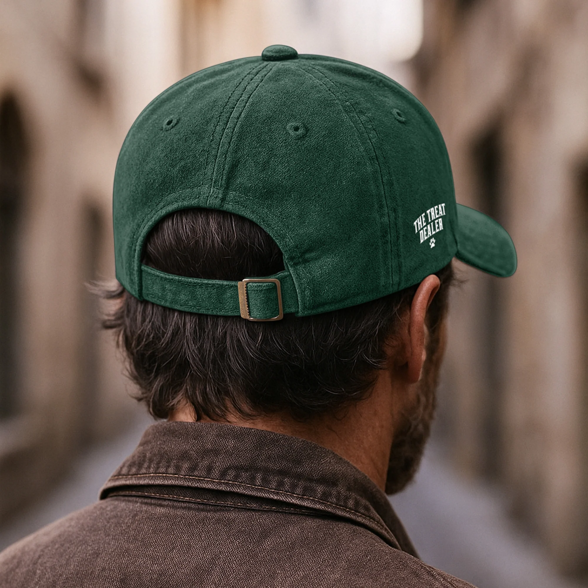 The Treat Dealer - Personalized Distressed Denim Cap - Image 5