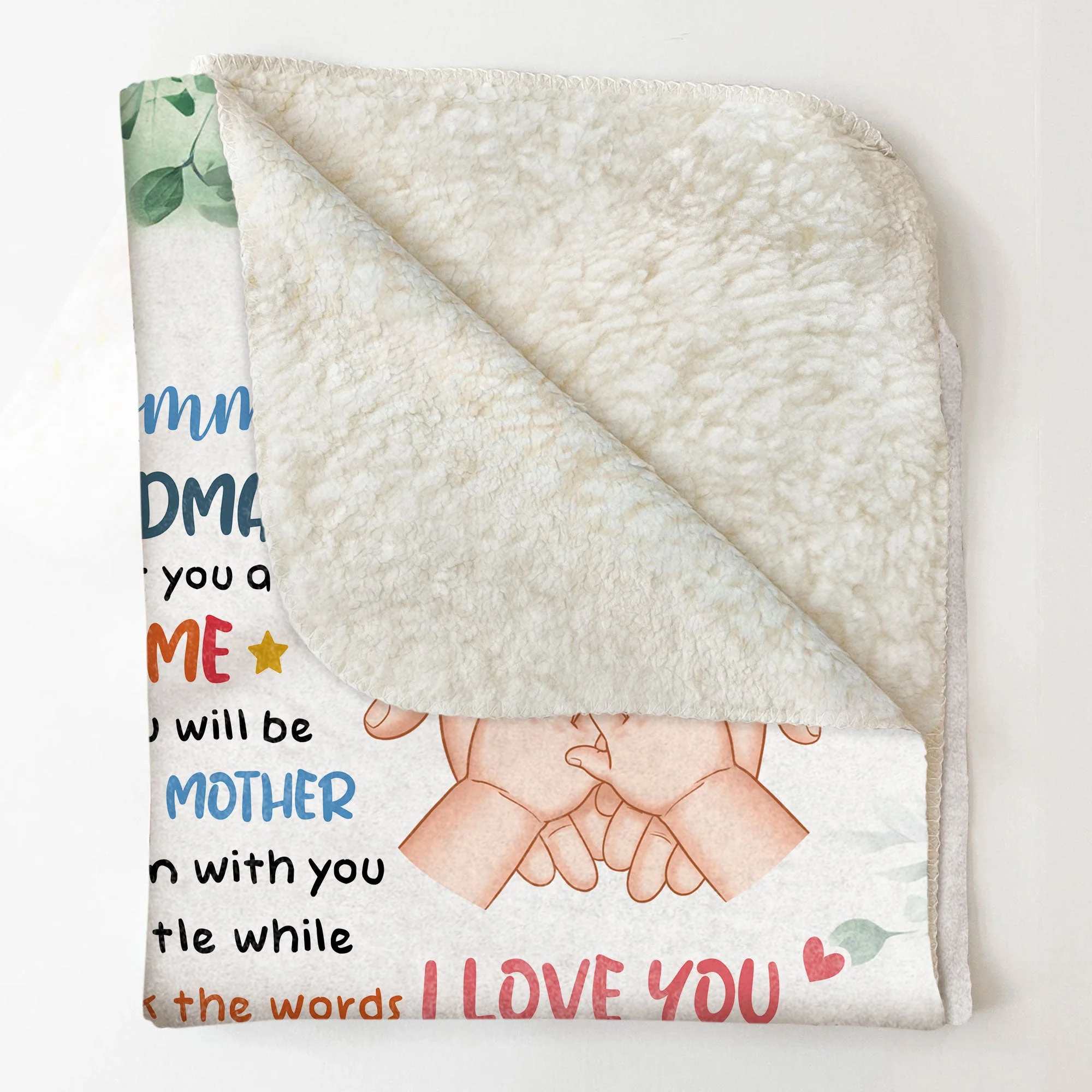 The World's Best Mommy I Love You New Mom Gift Baby Shower - Personalized Blanket - Image 5