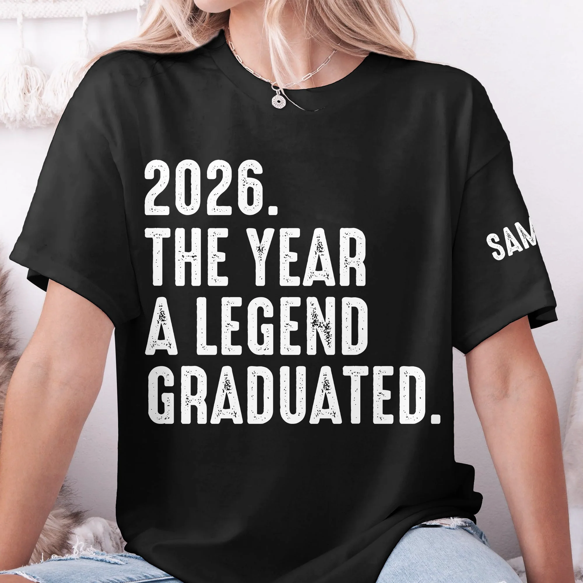 The Year A Legend Graduated - Personalized Shirt - Image 4