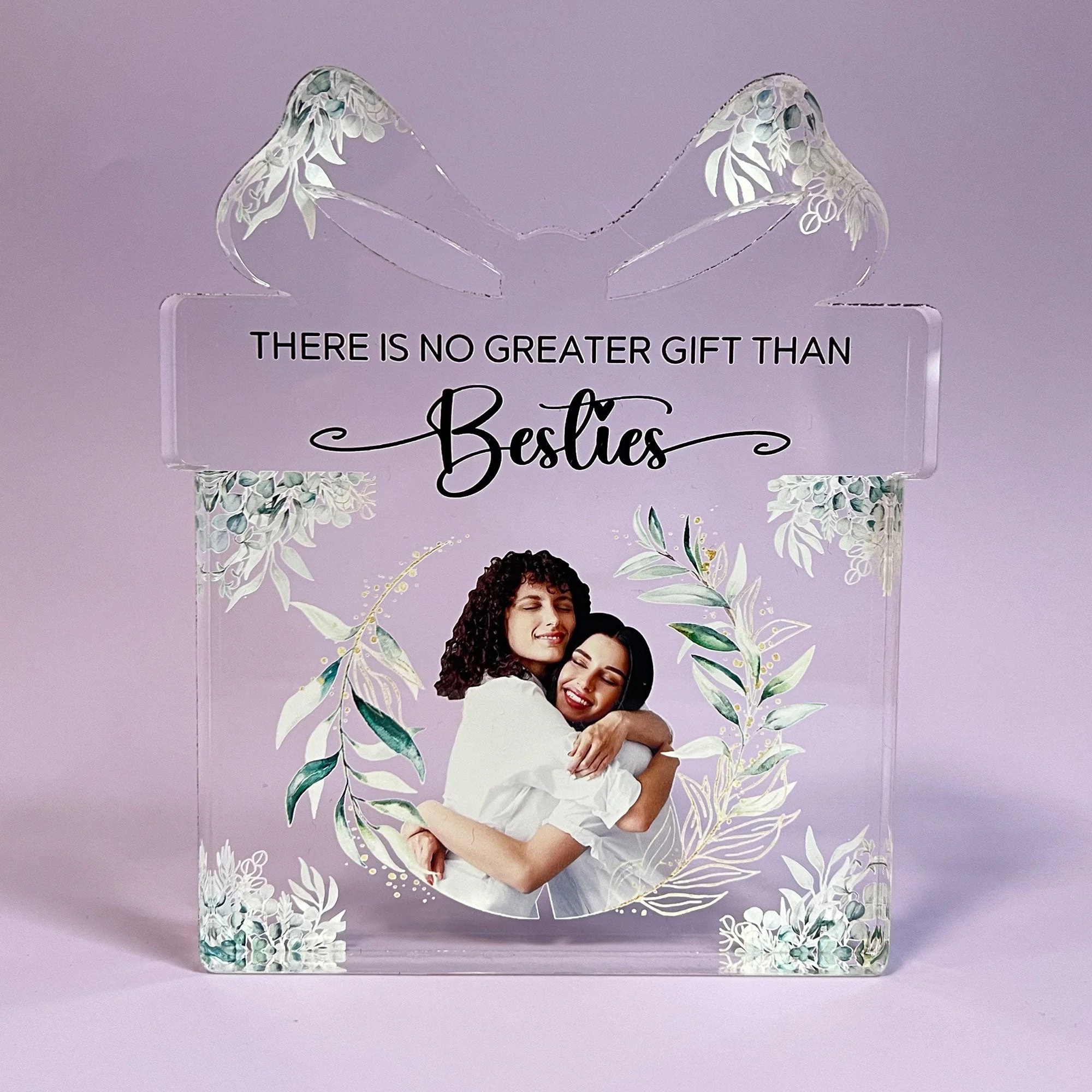 There Is No Greater Gift Than Besties - Personalized Acrylic Photo Plaque - Image 6