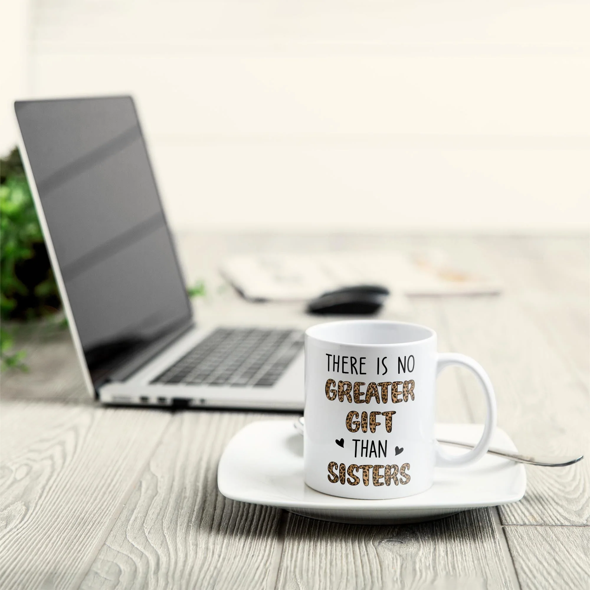 There Is No Greater Gift Than Sisters Leopard Version  - Personalized Mug - Birthday Gift For Sisters  - Fashion Girls - Image 3